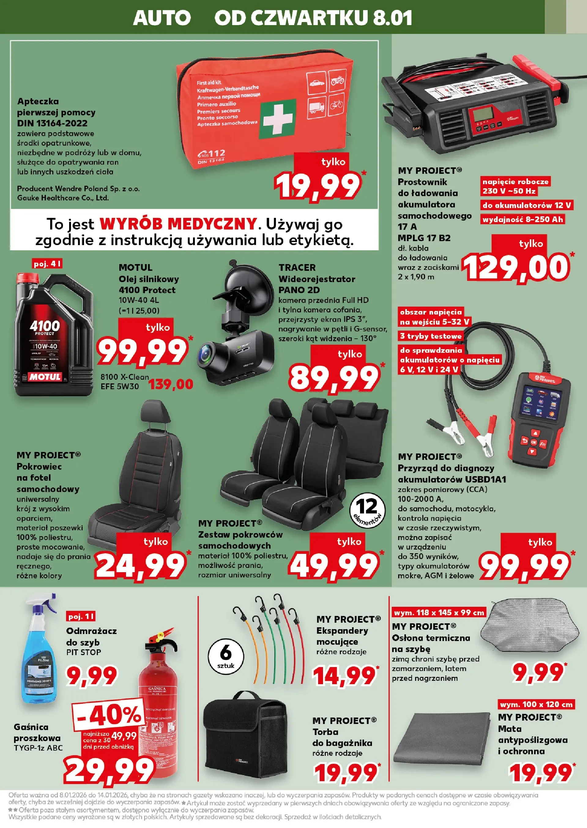 Kaufland gazetka - Mega okazje od 08.01.2026 - od jutra PDF | Strona: 11 | Produkty: Torba, Fotel, Prostownik, Olej