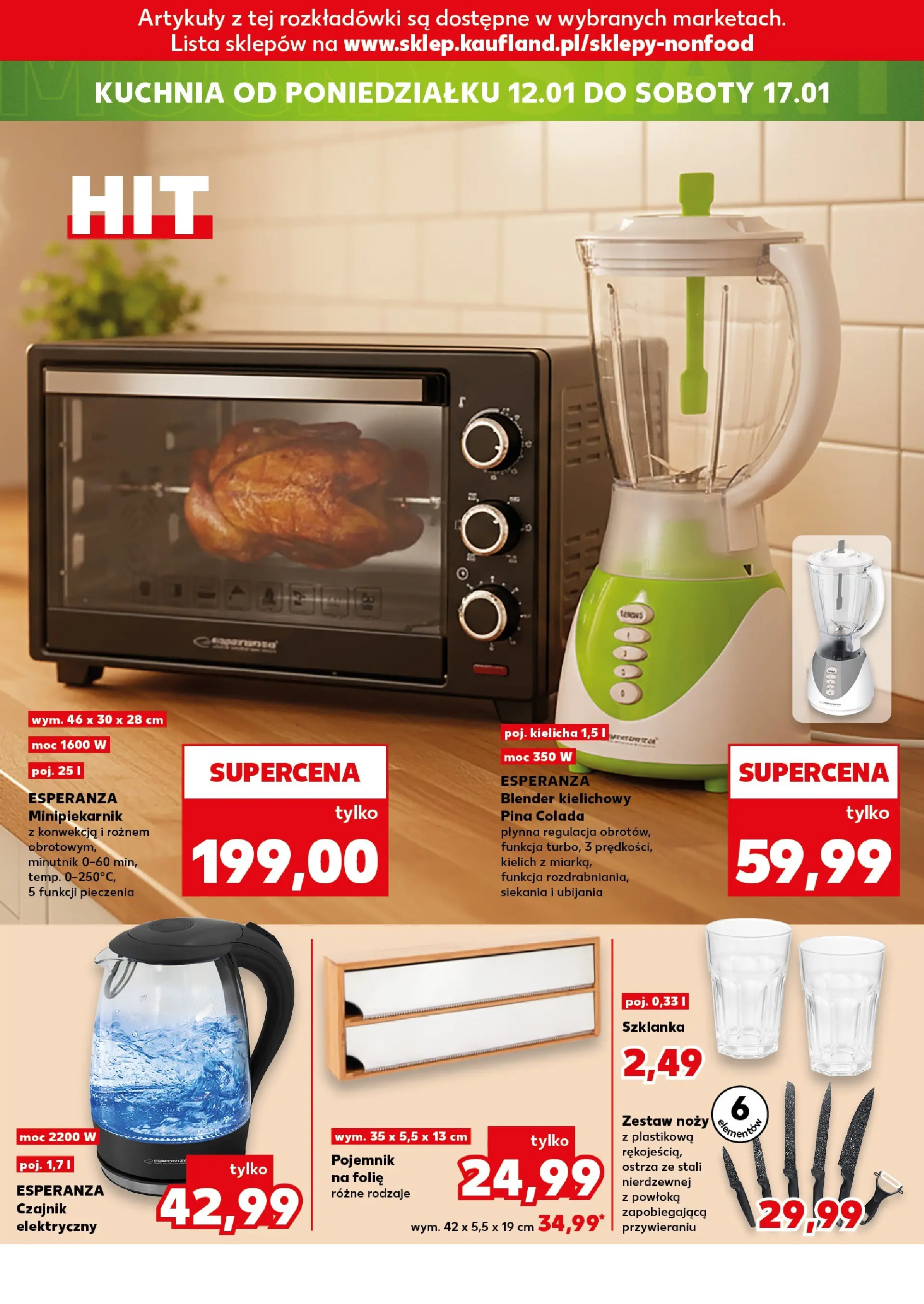 Kaufland gazetka - Mega okazje od 08.01.2026 - od jutra PDF | Strona: 14 | Produkty: Szklanka, Czajnik, Blender, Blender kielichowy