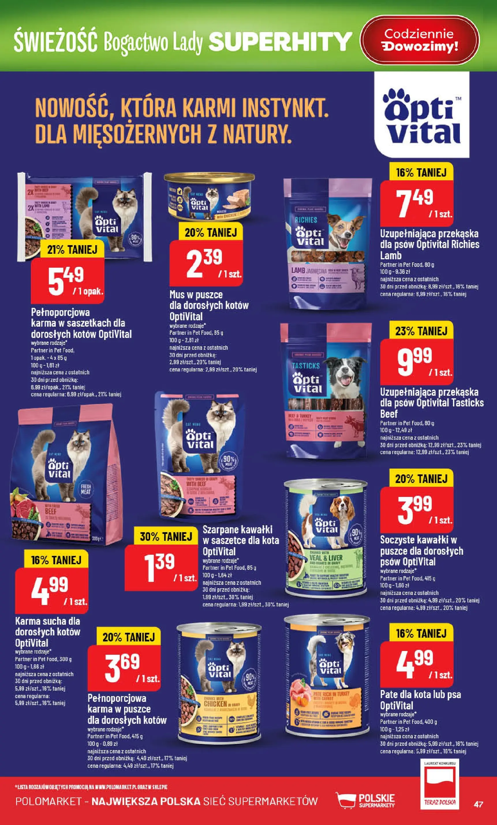 Nowa POLOmarket gazetka od jutra 07.01.2026 (PDF) | Strona: 47 | Produkty: Jagnięcina