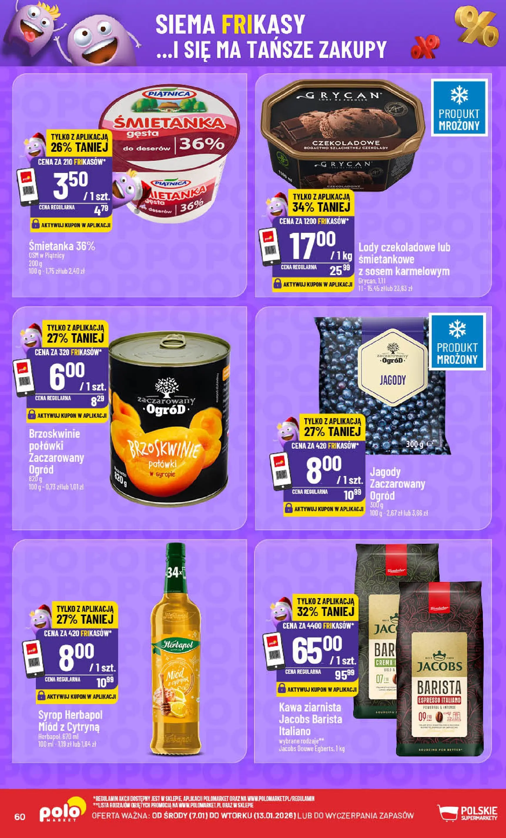 Nowa POLOmarket gazetka od jutra 07.01.2026 (PDF) | Strona: 60 | Produkty: Cytryna, Czekolady, Miód, Kawa