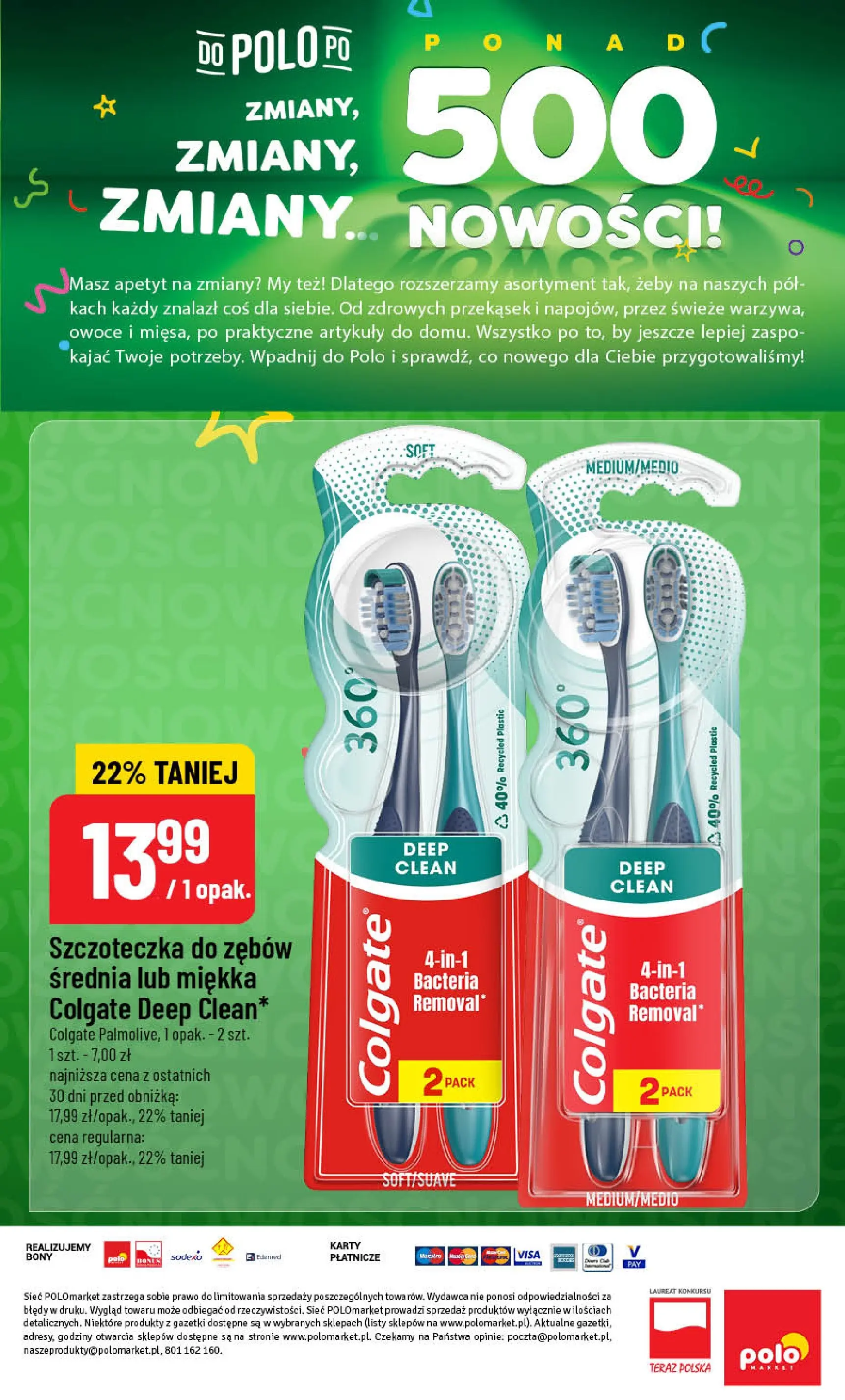Nowa POLOmarket gazetka od jutra 07.01.2026 (PDF) | Strona: 62 | Produkty: Szczoteczka do zębów, Owoce
