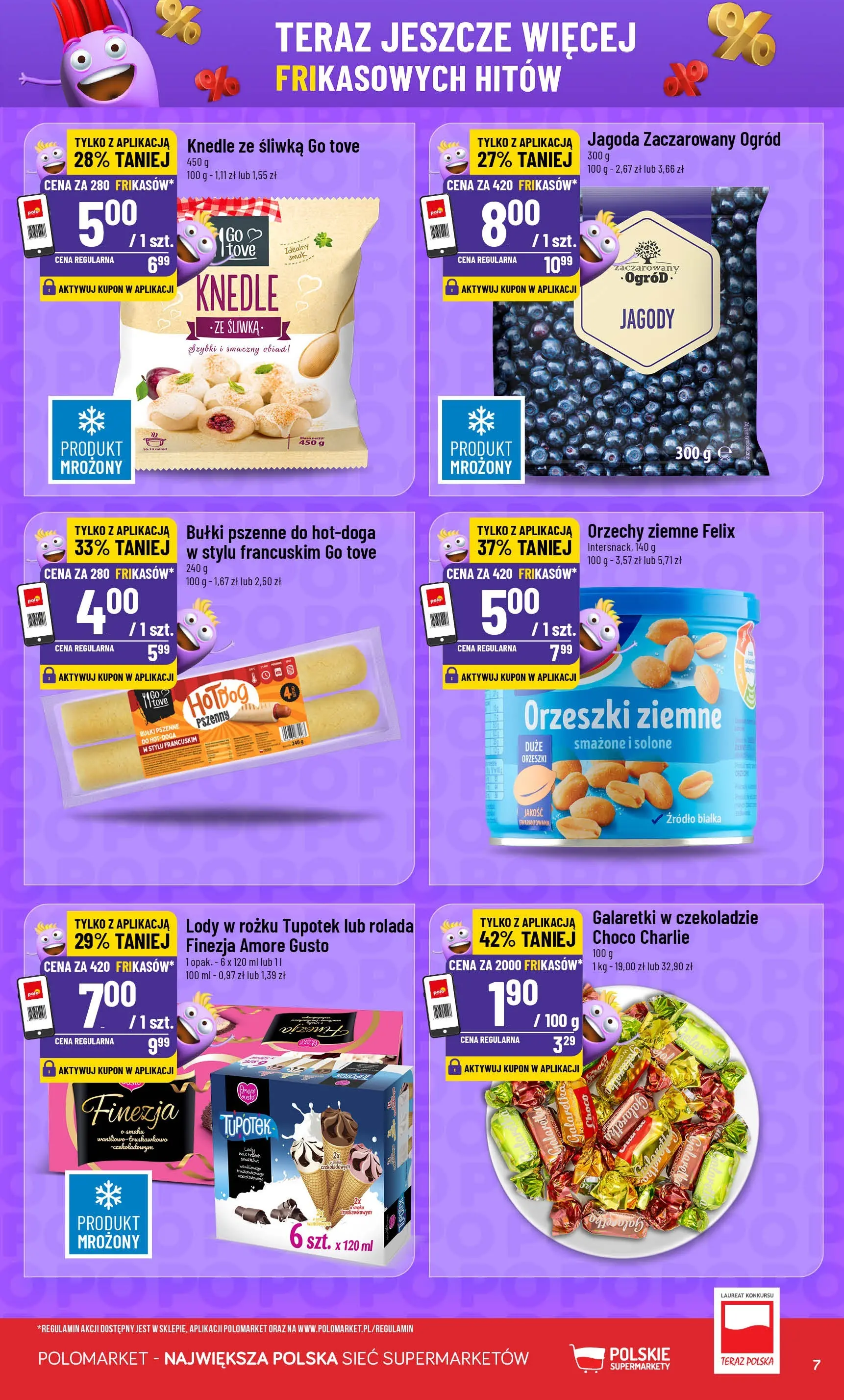 Nowa POLOmarket gazetka od jutra 07.01.2026 (PDF) | Strona: 7 | Produkty: Jagody, Rolada, Orzeszki ziemne, Orzechy