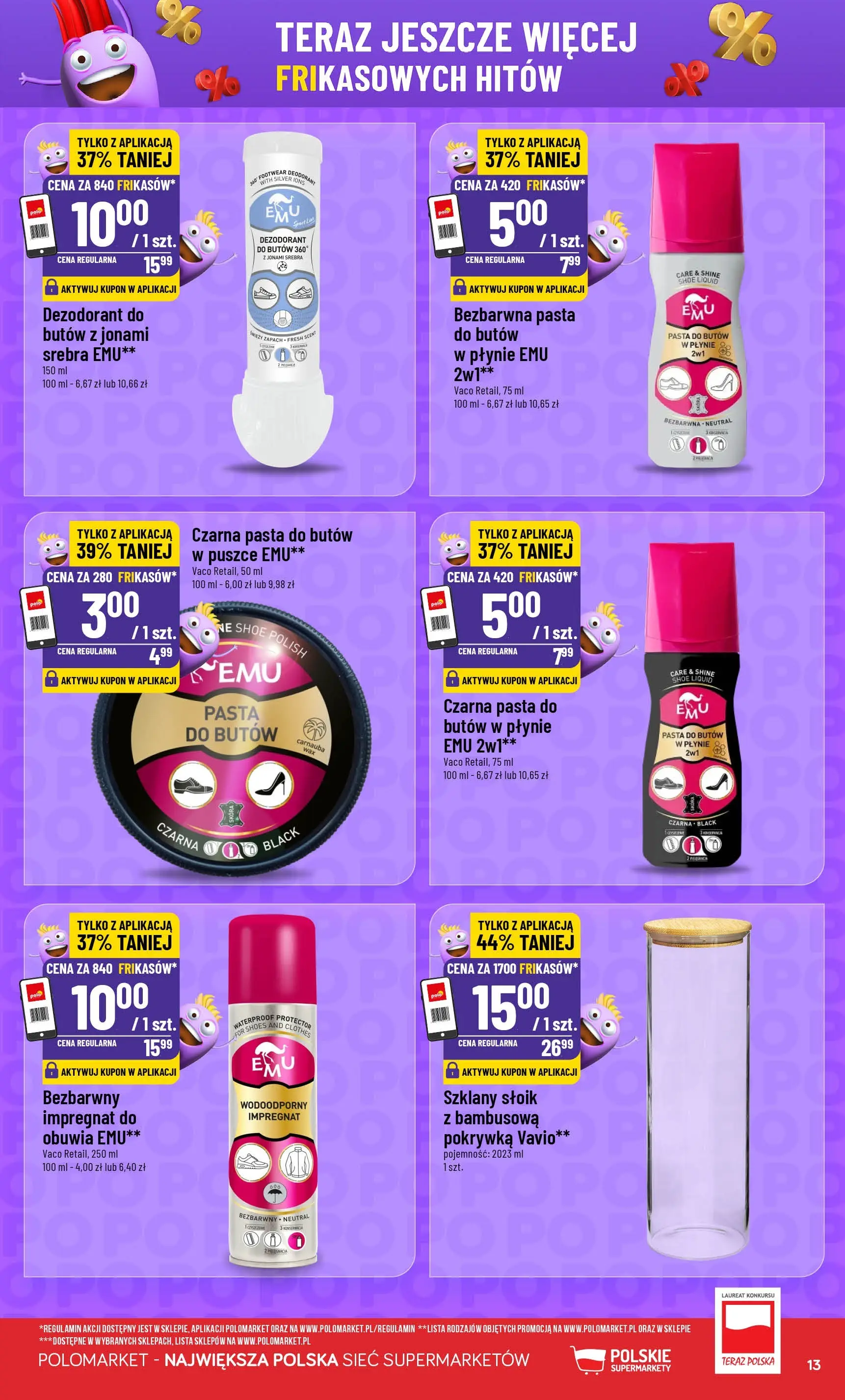 Nowa POLOmarket gazetka od jutra 07.01.2026 (PDF) | Strona: 13 | Produkty: Zapach, Dezodorant