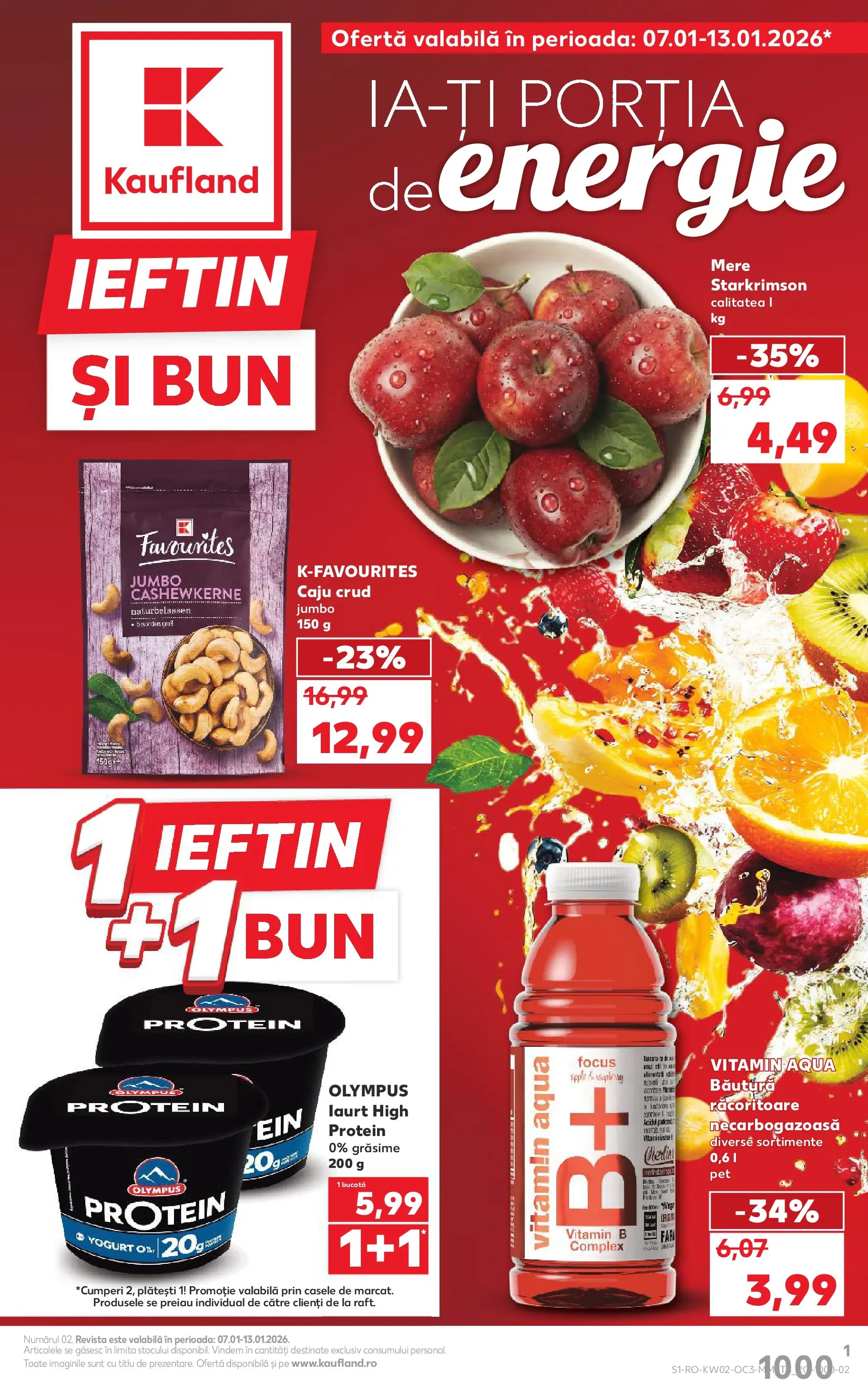 Catalog Kaufland - tematic 07.01.2026 - Revista si Oferta | Pagină: 1 | Produse: Mere, Caju