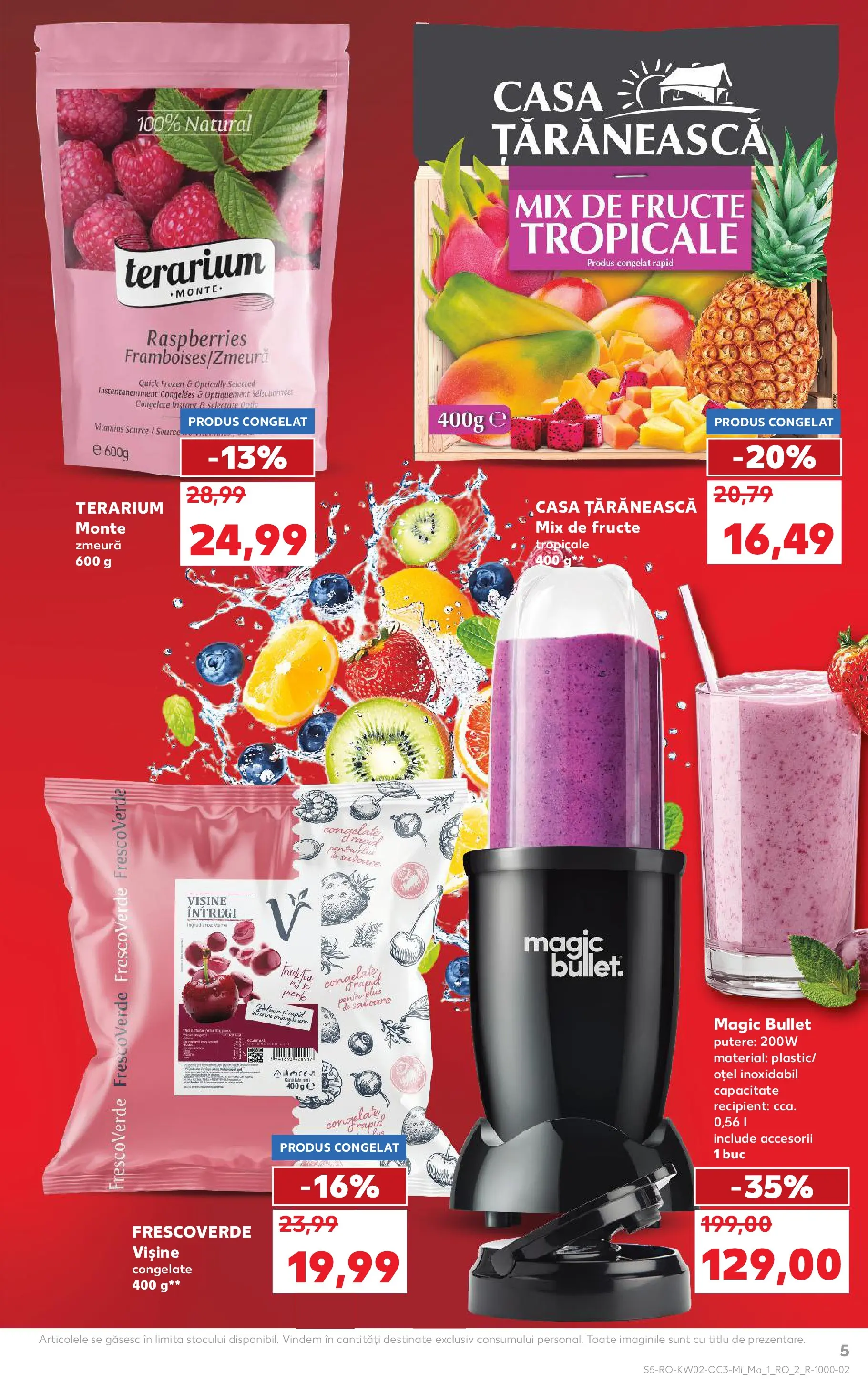 Catalog Kaufland - tematic 07.01.2026 - Revista si Oferta | Pagină: 5 | Produse: Zmeură, Blender, Fructe