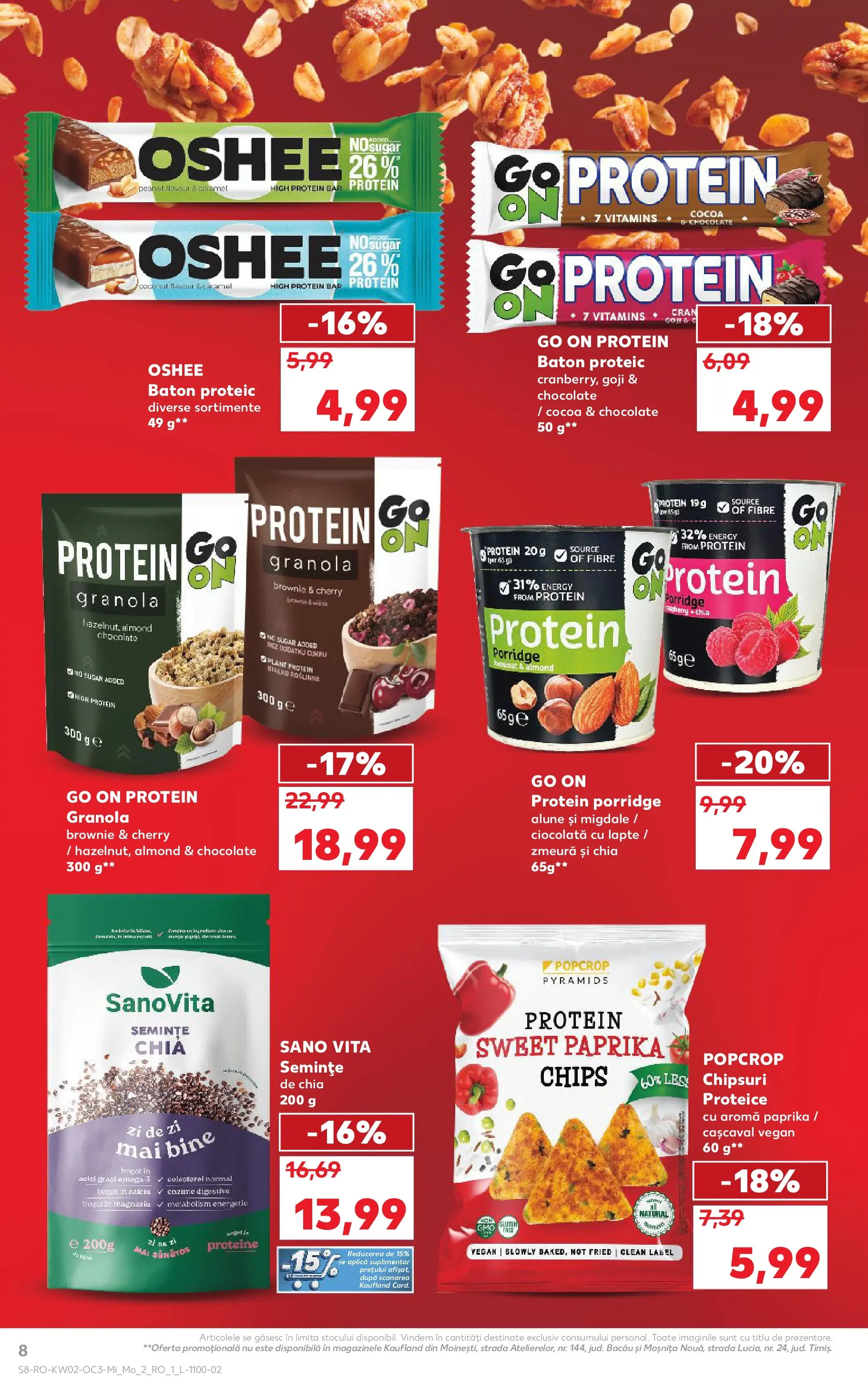 Catalog Kaufland - Slatina 07.01.2026 - Revista si Oferta | Pagină: 8 | Produse: Zmeură, Migdale, Ciocolată, Chipsuri