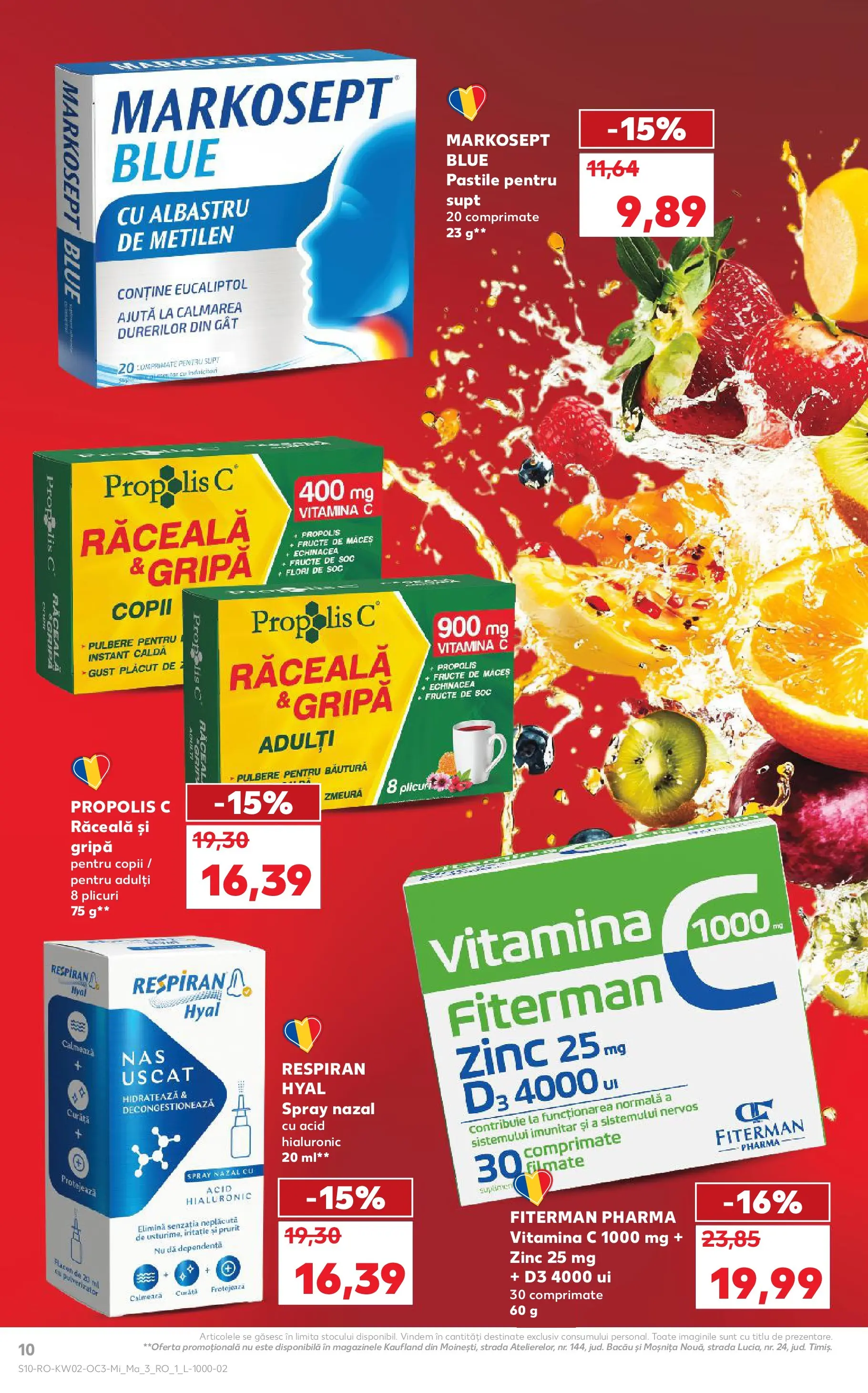 Catalog Kaufland - tematic 07.01.2026 - Revista si Oferta | Pagină: 10 | Produse: Zmeură, Fructe, Propolis