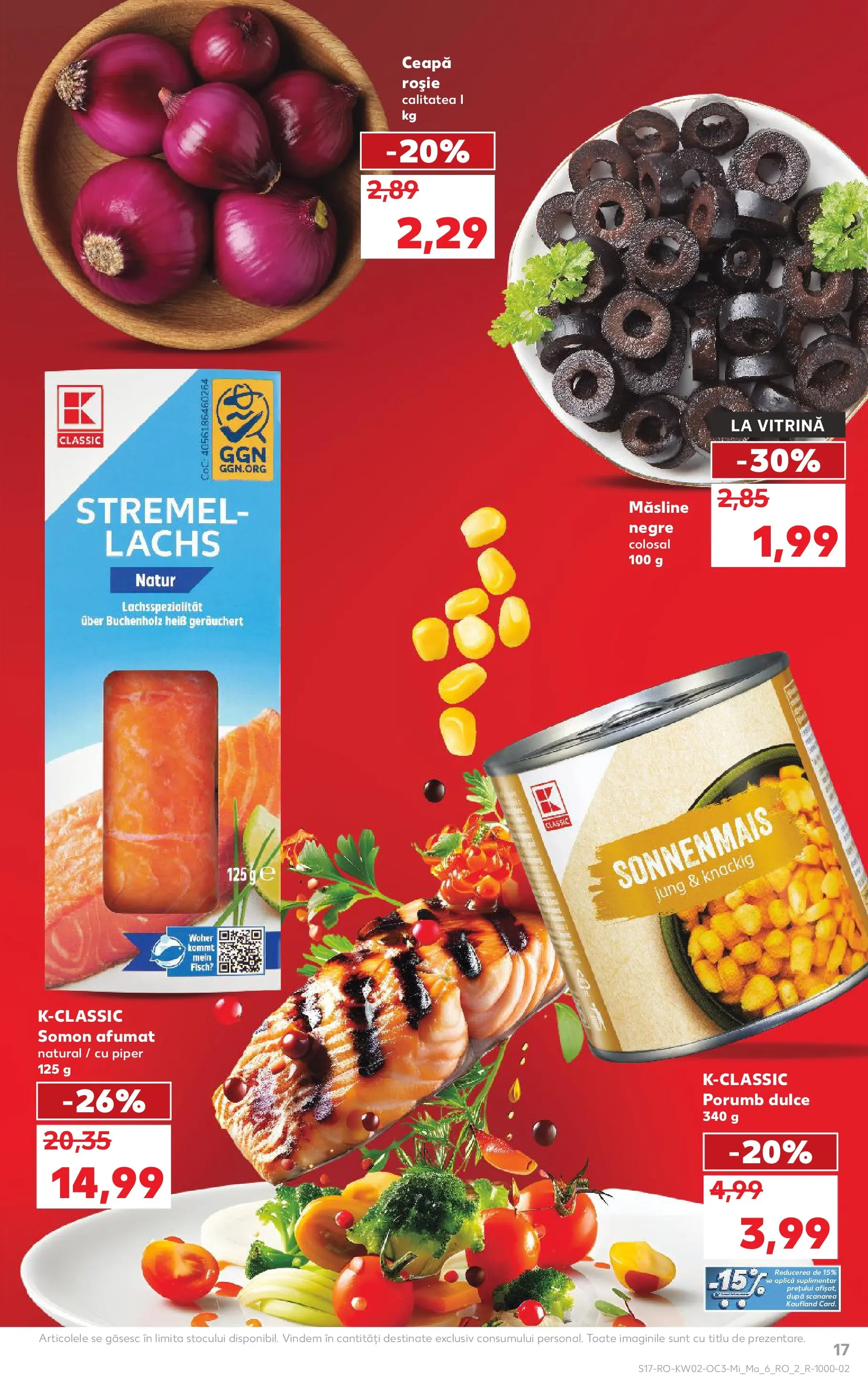 Catalog Kaufland - tematic 07.01.2026 - Revista si Oferta | Pagină: 17 | Produse: Hijyenik ped, Vitrină, Porumb, Ceapă