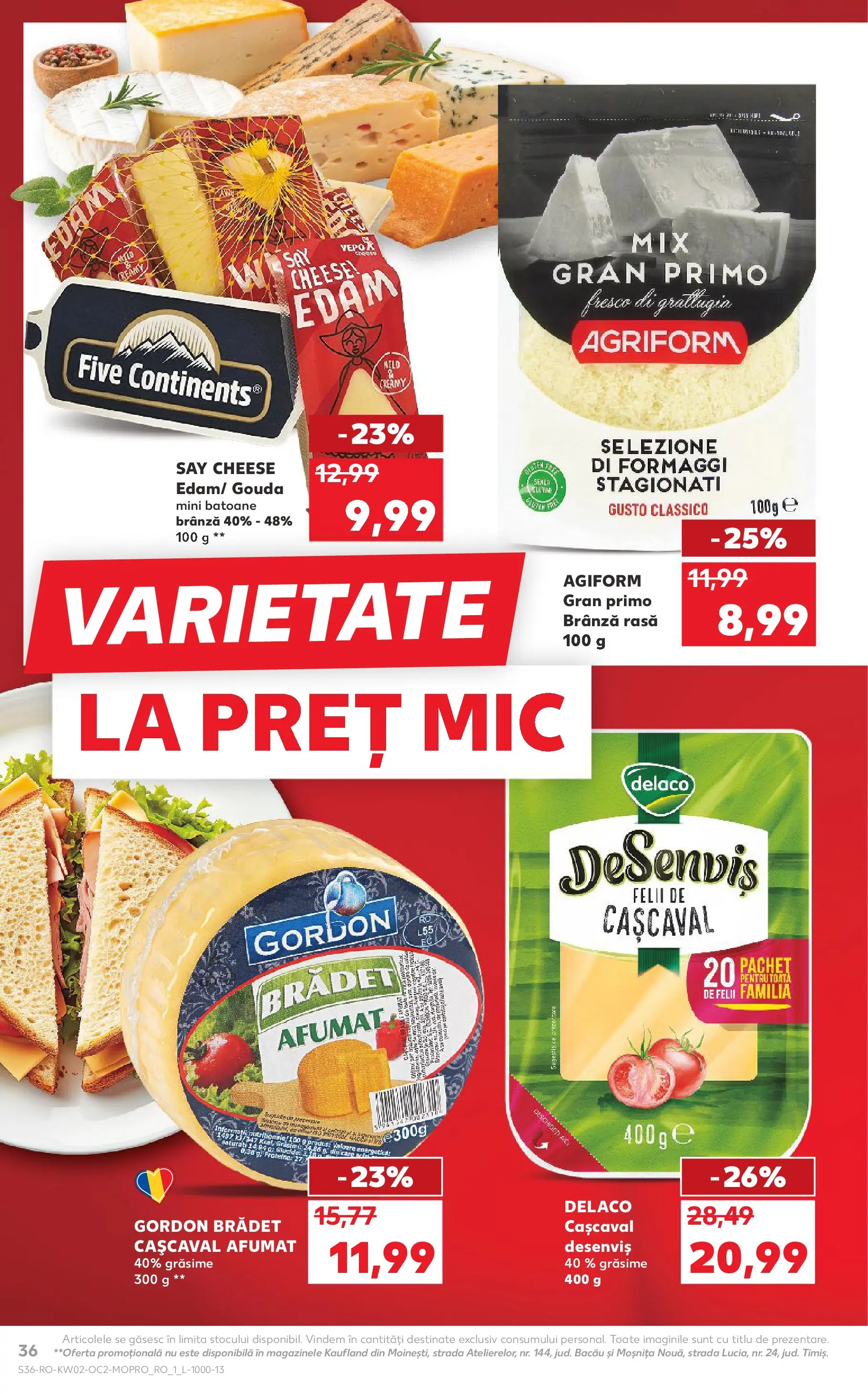 Catalog Kaufland - Domnesti 07.01.2026 - Revista si Oferta | Pagină: 36 | Produse: Light Kedi Konservesi, Cașcaval, Brânză, Gouda