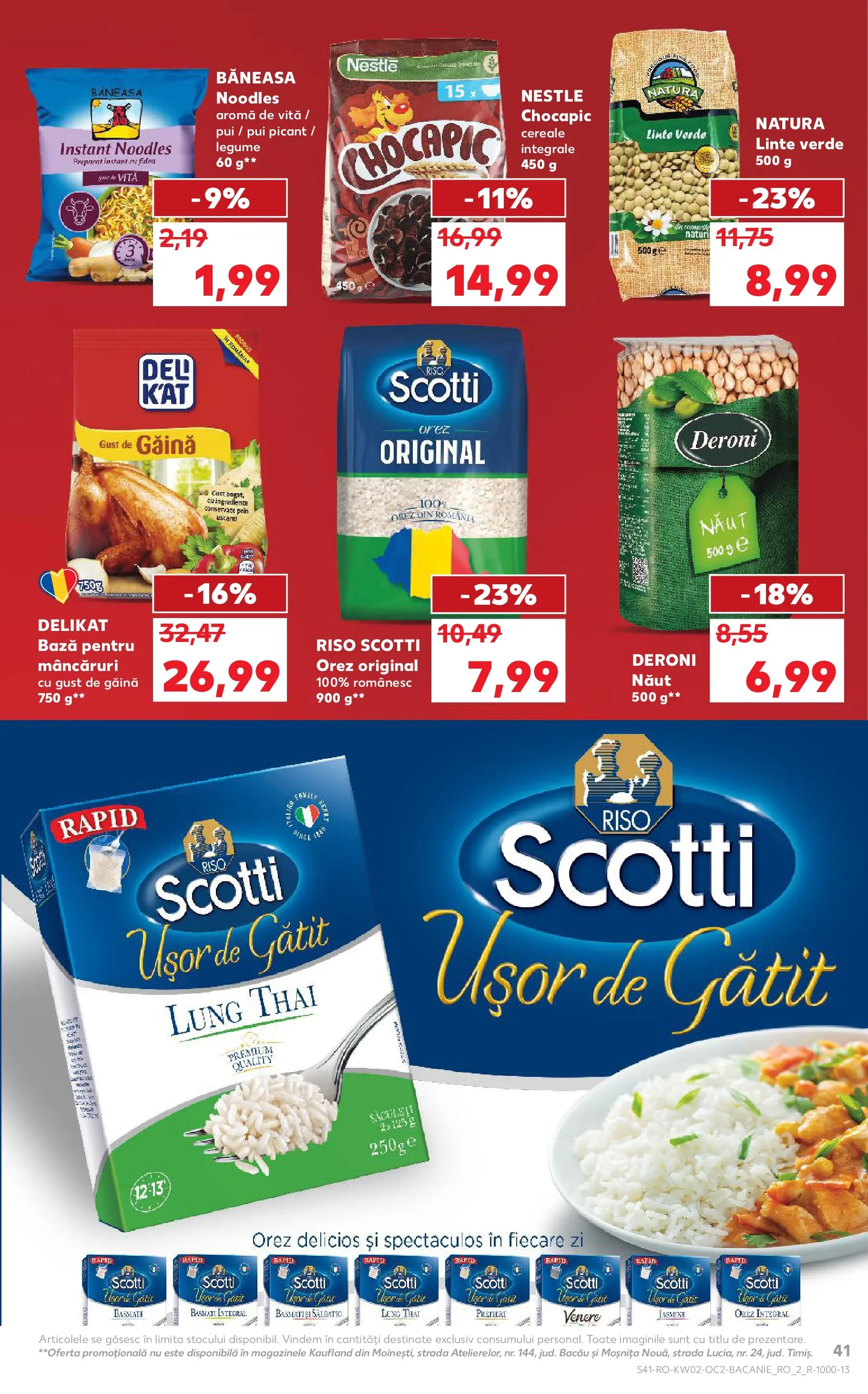Catalog Kaufland - Domnesti 07.01.2026 - Revista si Oferta | Pagină: 41 | Produse: Orez, Noodles, Cereale, Legume