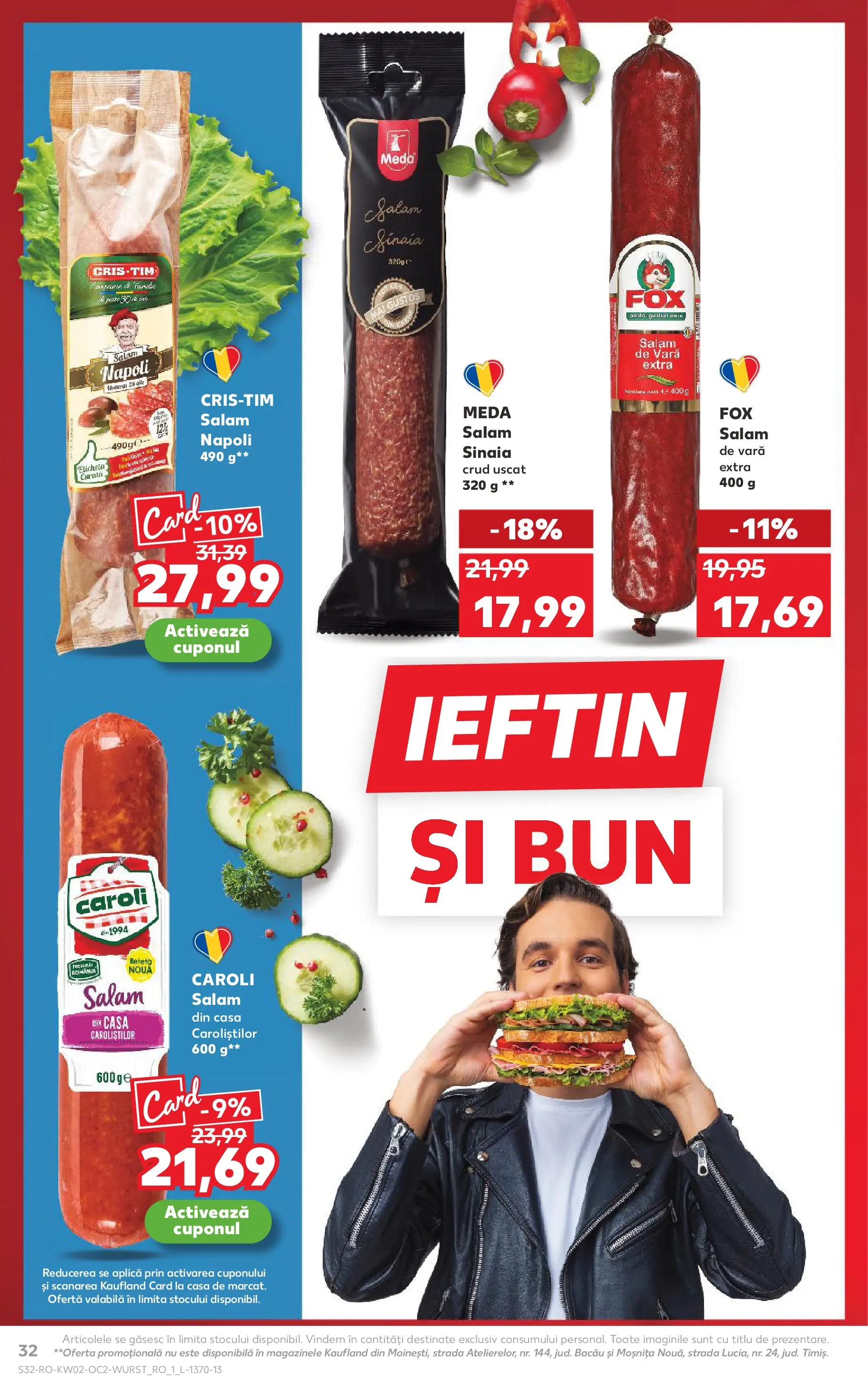 Catalog Kaufland - Miercurea Ciuc 07.01.2026 || Revista si Oferte | Pagină: 32 | Produse: Salam Catalog Kaufland - Miercurea Ciuc 07.01.2026 - Revista si Oferta | Pagină: 32 | Produse: Salam