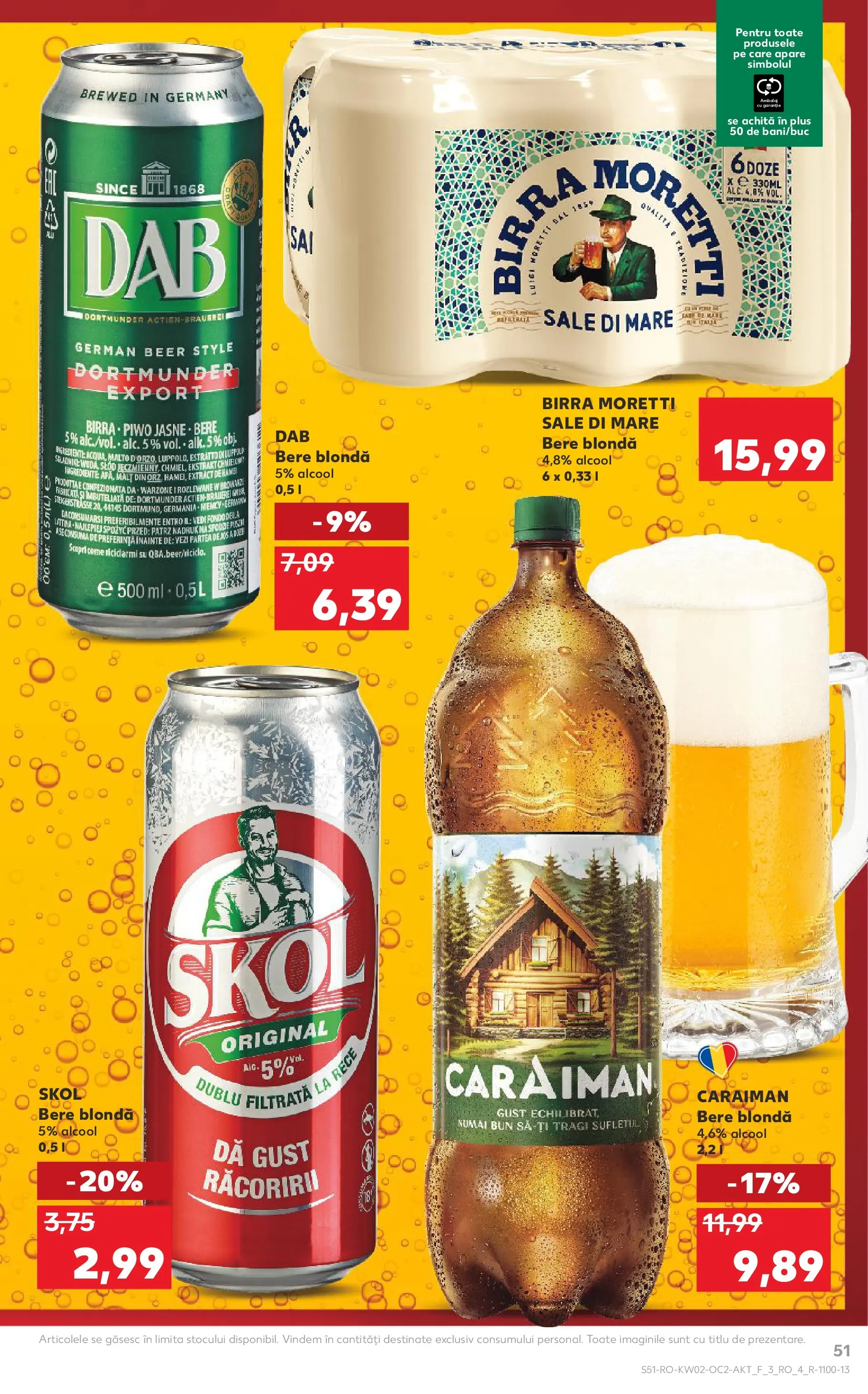 Catalog Kaufland - Miercurea Ciuc 07.01.2026 || Revista si Oferte | Pagină: 51 | Produse: Delgeç, Bere Catalog Kaufland - Miercurea Ciuc 07.01.2026 - Revista si Oferta | Pagină: 51 | Produse: Delgeç, Bere