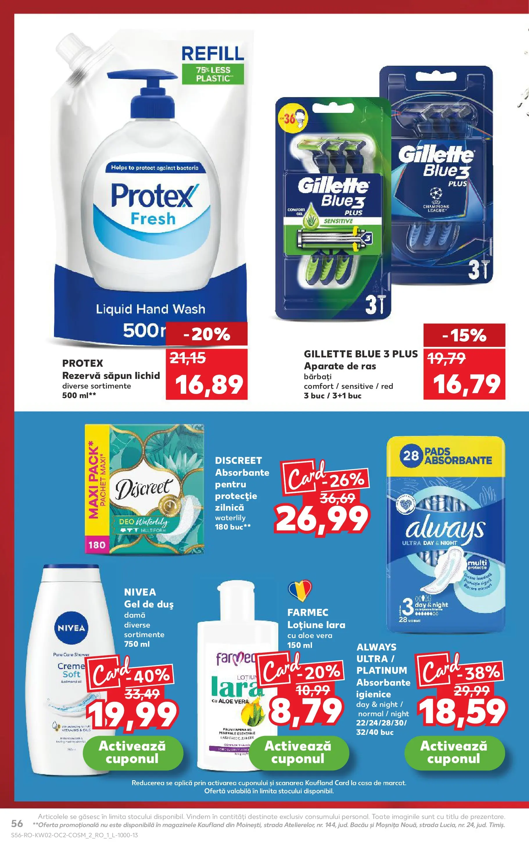 Catalog Kaufland - Miercurea Ciuc 07.01.2026 || Revista si Oferte | Pagină: 56 | Produse: Body, Duș, Gel de duș, Săpun lichid Catalog Kaufland - Miercurea Ciuc 07.01.2026 - Revista si Oferta | Pagină: 56 | Produse: Body, Duș, Gel de duș, Săpun lichid