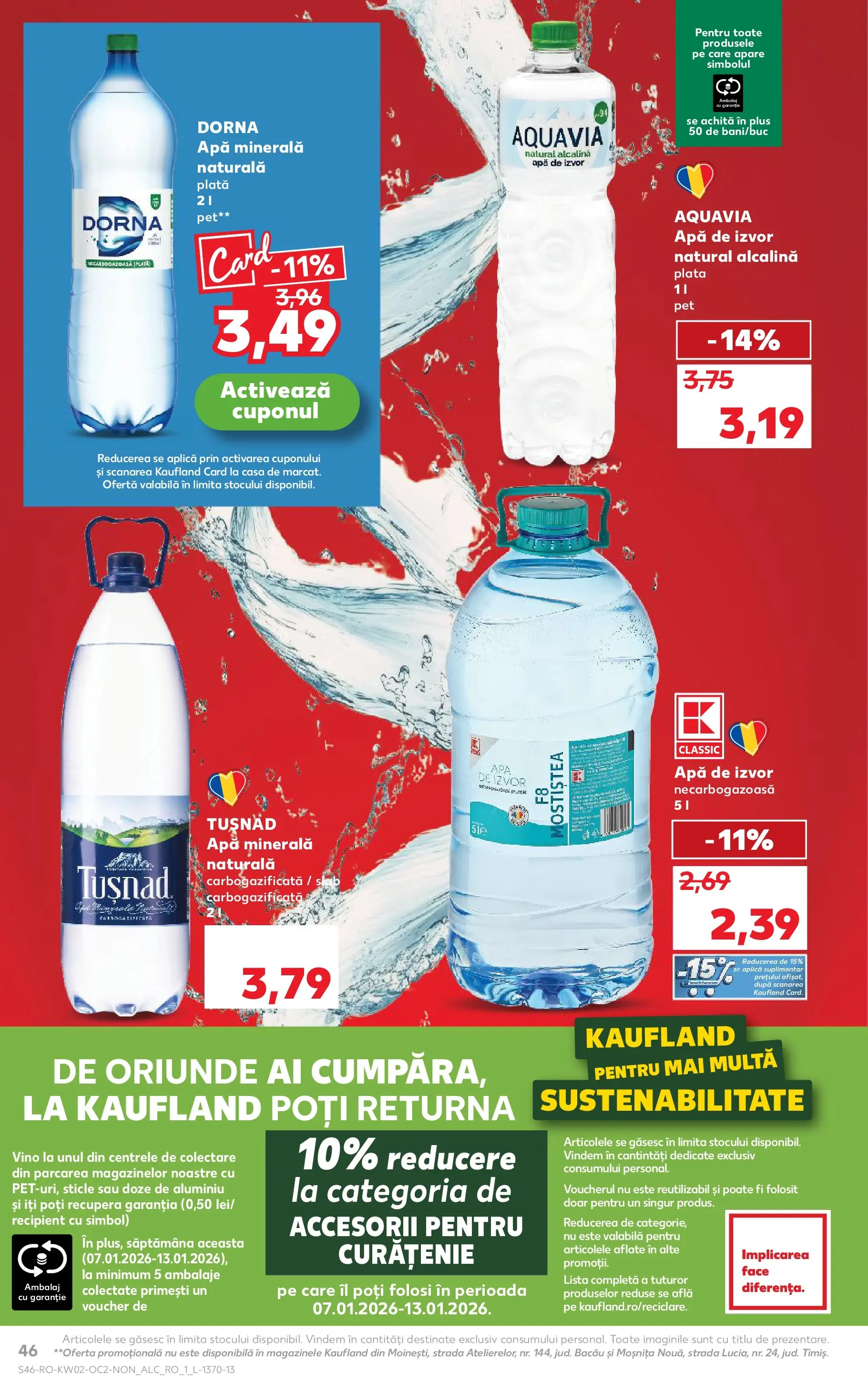 Catalog Kaufland - Miercurea Ciuc 07.01.2026 || Revista si Oferte | Pagină: 46 | Produse: Yazı tahtası kalemi, Apă Catalog Kaufland - Miercurea Ciuc 07.01.2026 - Revista si Oferta | Pagină: 46 | Produse: Yazı tahtası kalemi, Apă