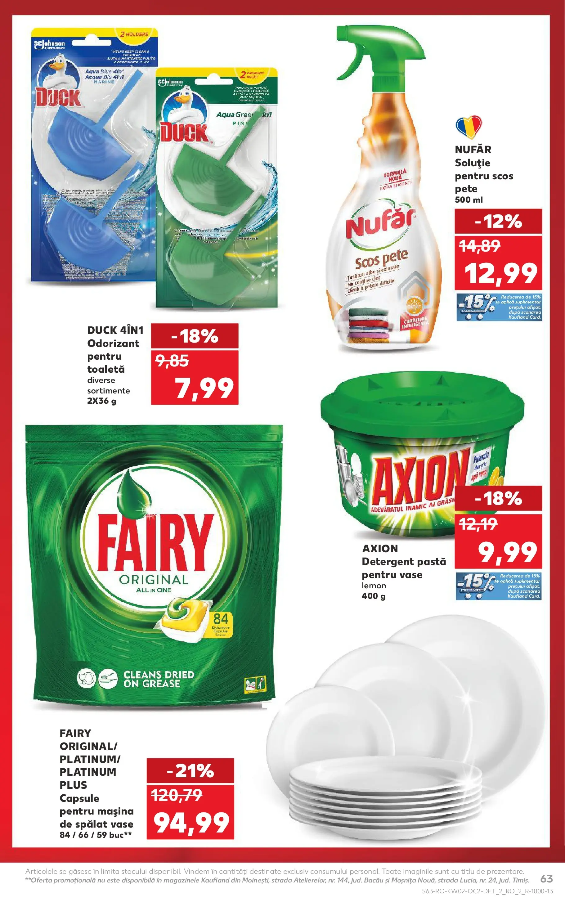 Catalog Kaufland - Miercurea Ciuc 07.01.2026 || Revista si Oferte | Pagină: 63 | Produse: Mașină De Spălat Vase, Toaletă, Capsule pentru mașina de spălat, Paste Catalog Kaufland - Miercurea Ciuc 07.01.2026 - Revista si Oferta | Pagină: 63 | Produse: Mașină De Spălat Vase, Toaletă, Capsule pentru mașina de spălat, Paste