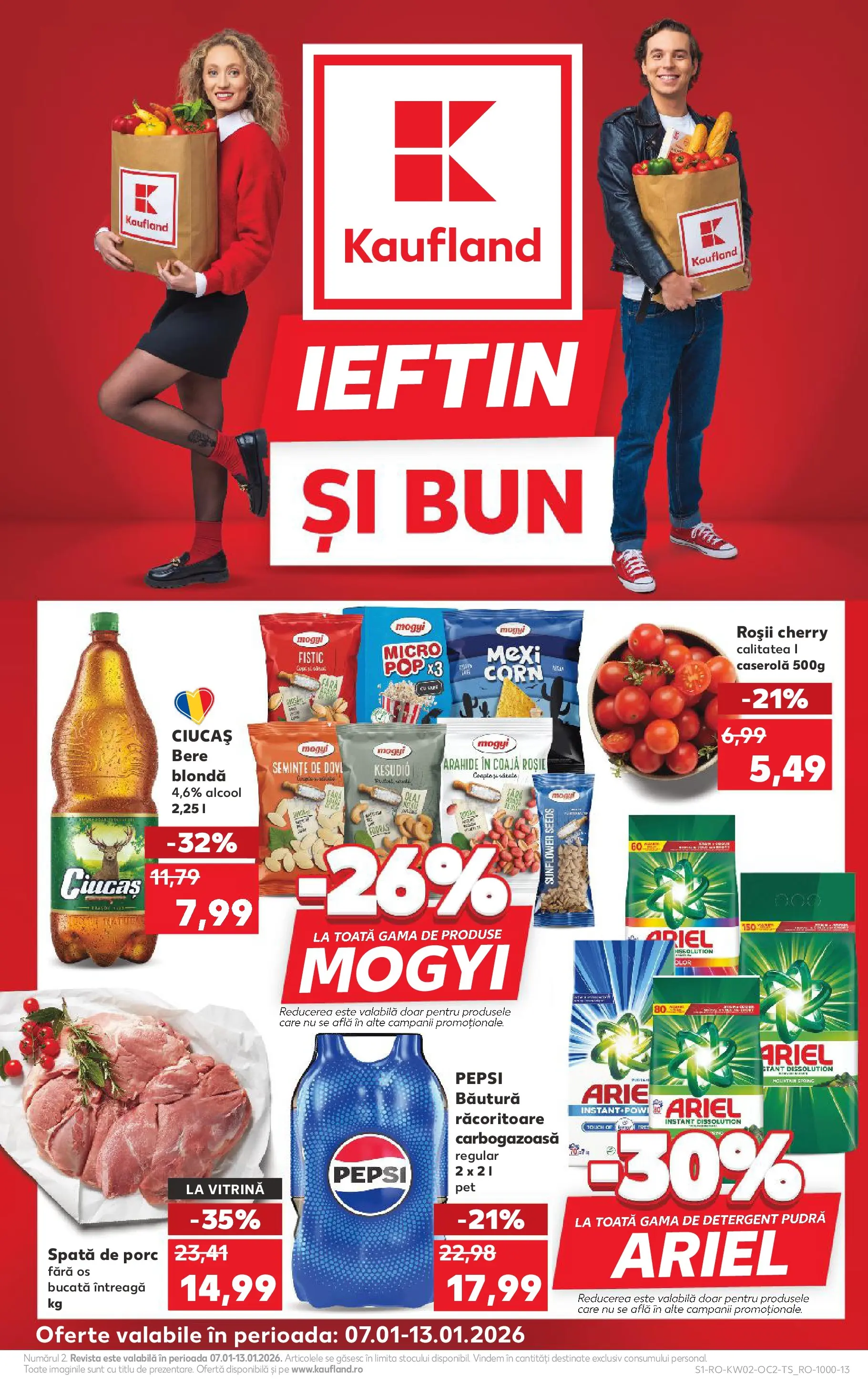 Catalog Kaufland - Domnesti 07.01.2026 - Revista si Oferta | Pagină: 1 | Produse: Vitrină, Semințe, Roșii, Detergent