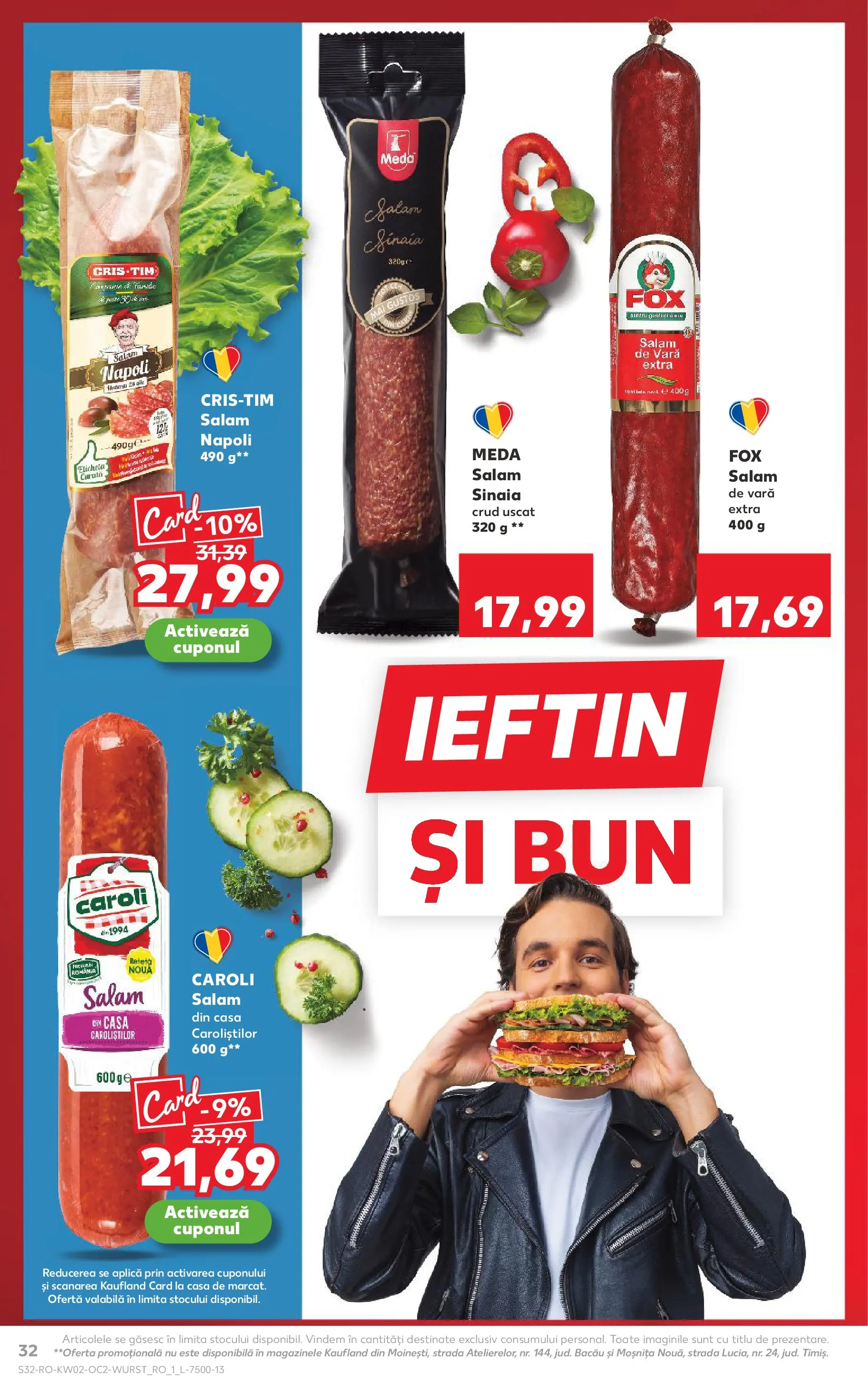 Catalog Kaufland - Viseu de Sus 07.01.2026 || Revista si Oferte | Pagină: 32 | Produse: Salam Catalog Kaufland - Viseu de Sus 07.01.2026 - Revista si Oferta | Pagină: 32 | Produse: Salam