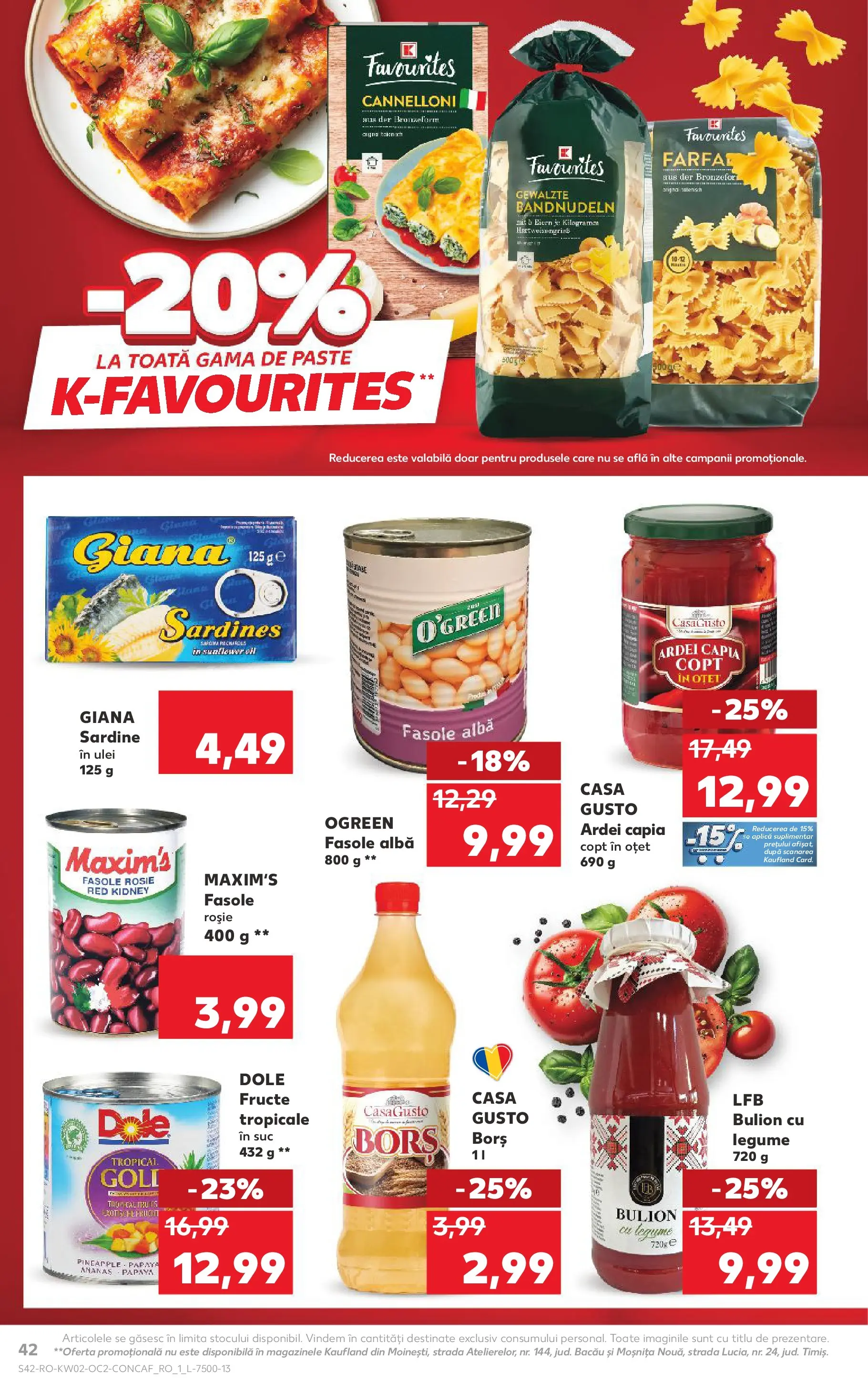 Catalog Kaufland - Viseu de Sus 07.01.2026 || Revista si Oferte | Pagină: 42 | Produse: Ulei, Paste, Boncuklu Oyuncakları, Fructe Catalog Kaufland - Viseu de Sus 07.01.2026 - Revista si Oferta | Pagină: 42 | Produse: Ulei, Paste, Boncuklu Oyuncakları, Fructe