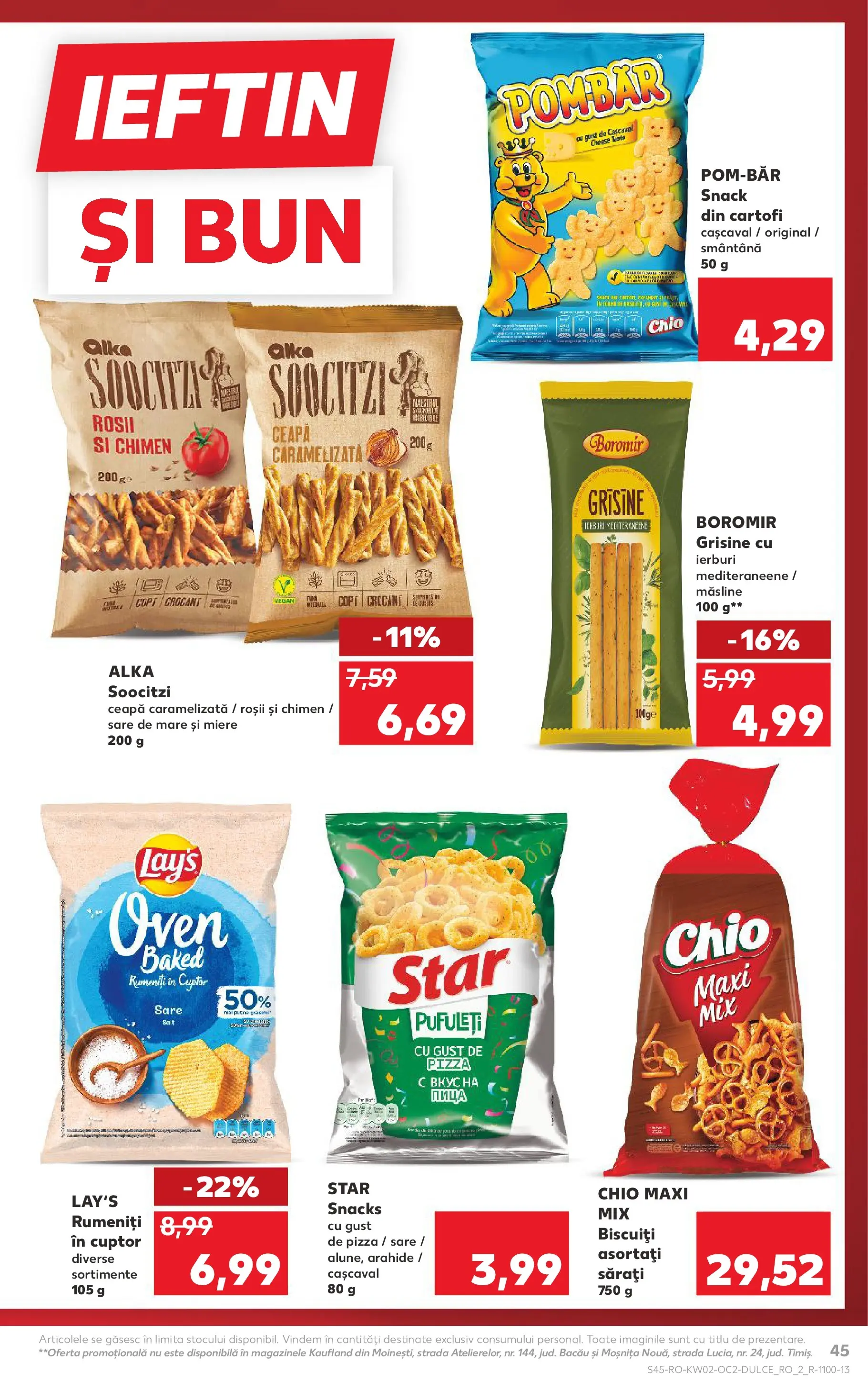 Catalog Kaufland - Ploiești 07.01.2026 - Revista si Oferta | Pagină: 45 | Produse: Cuptor, Pizza, Smântână, Cartofi