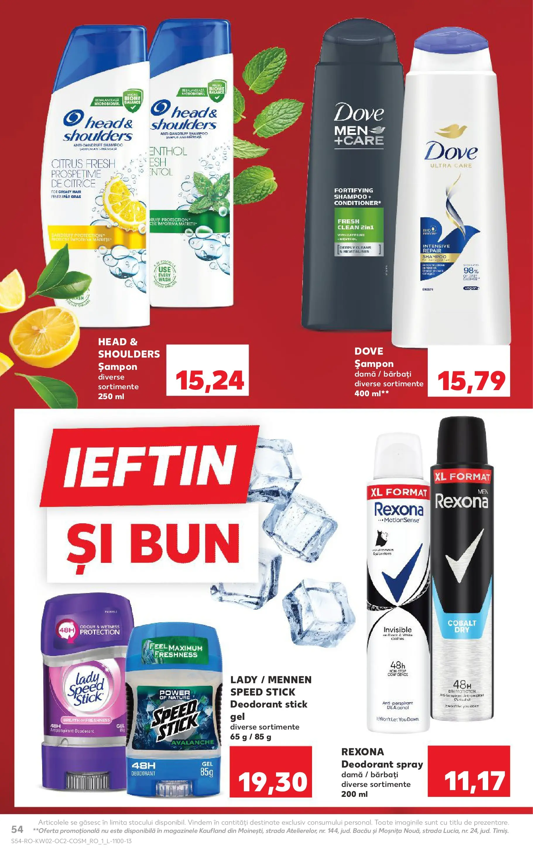 Catalog Kaufland - Ploiești 07.01.2026 - Revista si Oferta | Pagină: 54 | Produse: Pomelo, Șampon, Deodorant