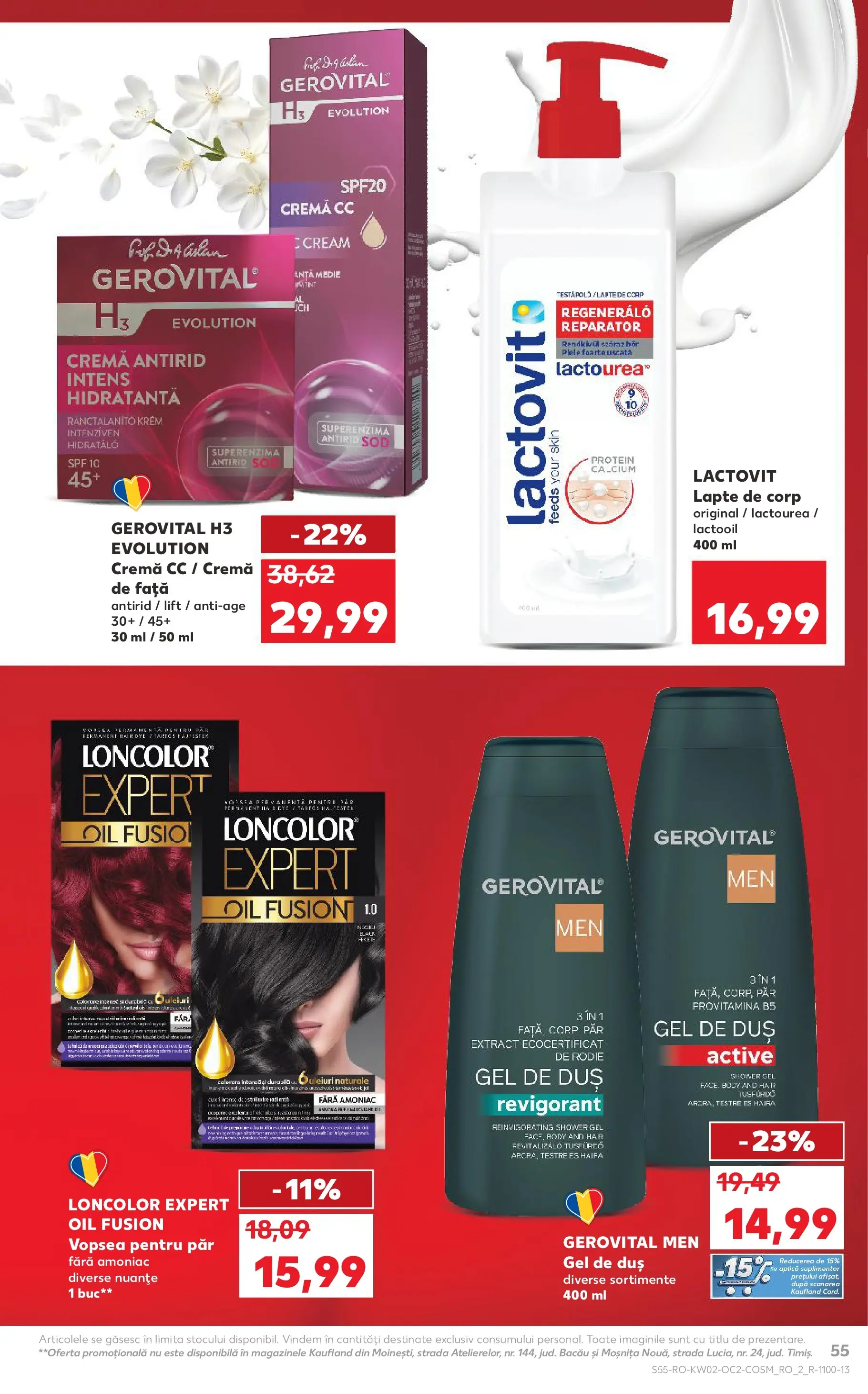 Catalog Kaufland - Ploiești 07.01.2026 - Revista si Oferta | Pagină: 55 | Produse: Duș, Cremă, Lapte de corp, Gel de duș