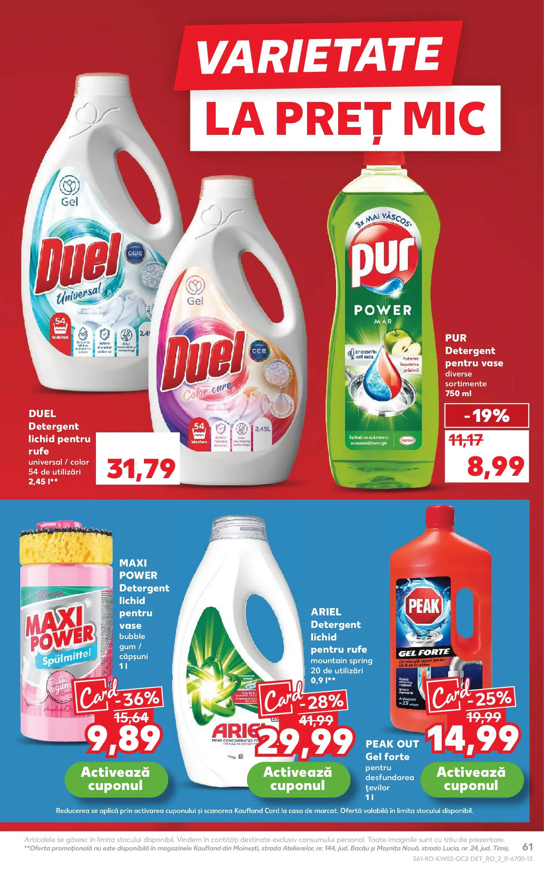 Catalog Kaufland - Slatina 07.01.2026 - Revista si Oferta | Pagină: 61 | Produse: Detergent, Căpșuni