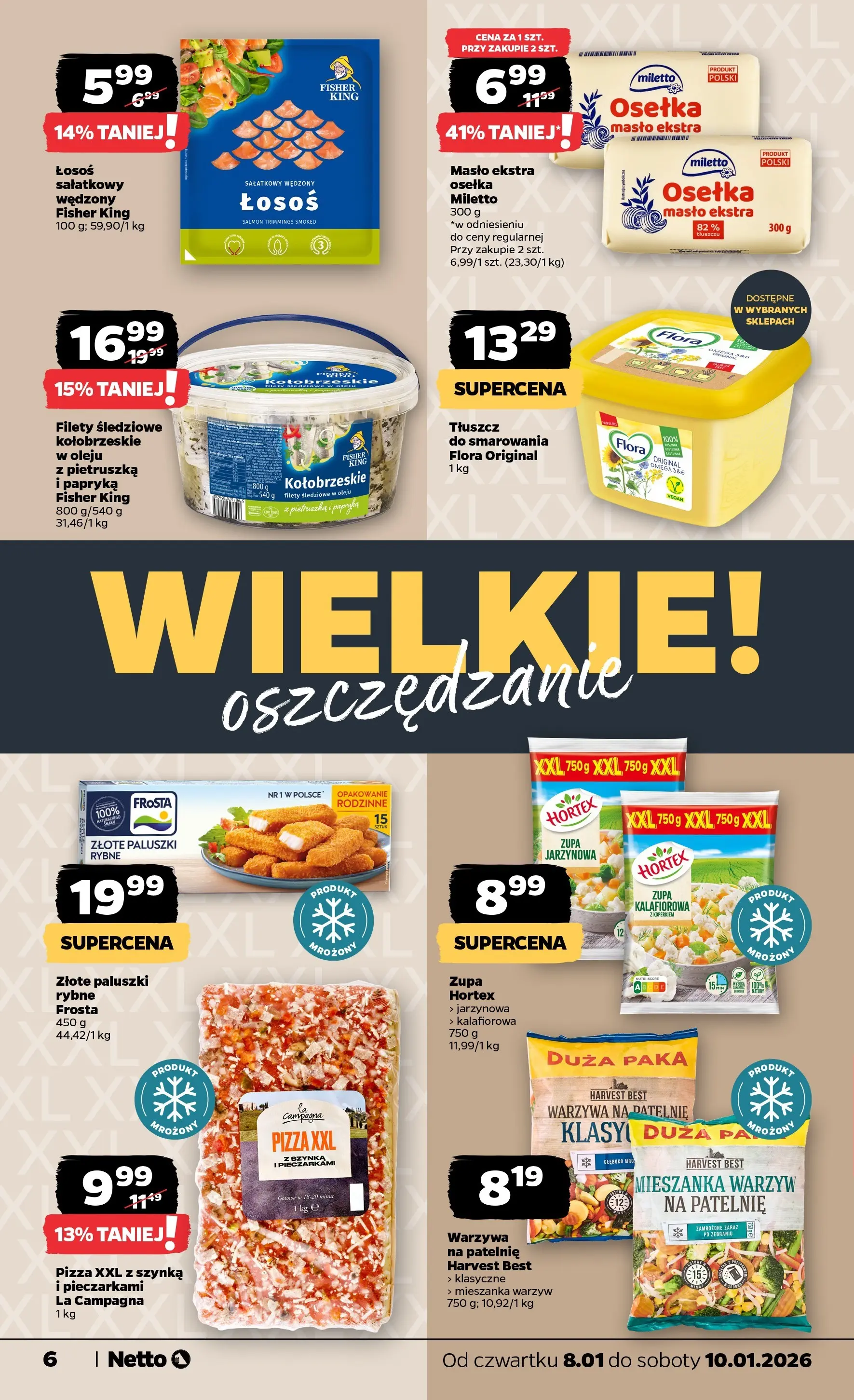 Netto gazetka - Spożywcza od 08.01.2026 - Aktualne promocje | Strona: 6 | Produkty: Pietruszka, Warzywa na patelnie, Masło, Warzywa