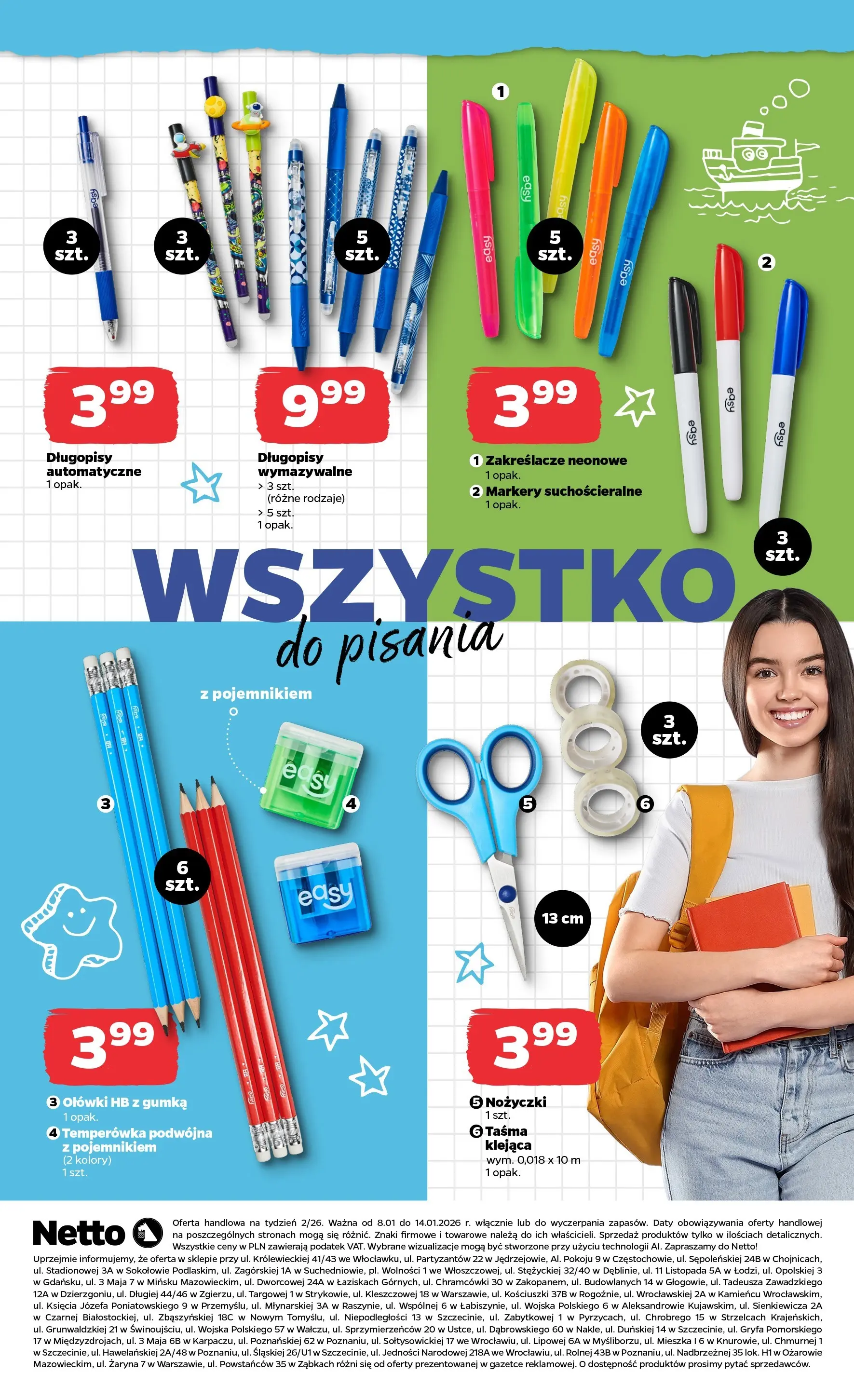 Netto gazetka - Spożywcza od 08.01.2026 - Aktualne promocje | Strona: 28 | Produkty: Temperówka