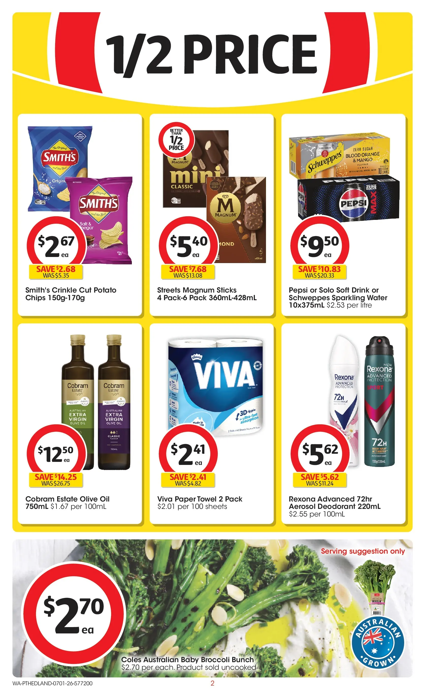 ﻿Coles catalogue valid from 07/01/2026 > Online Australia | Page: 2 | Products: Meat, Vegetables, Seafood, Fridge