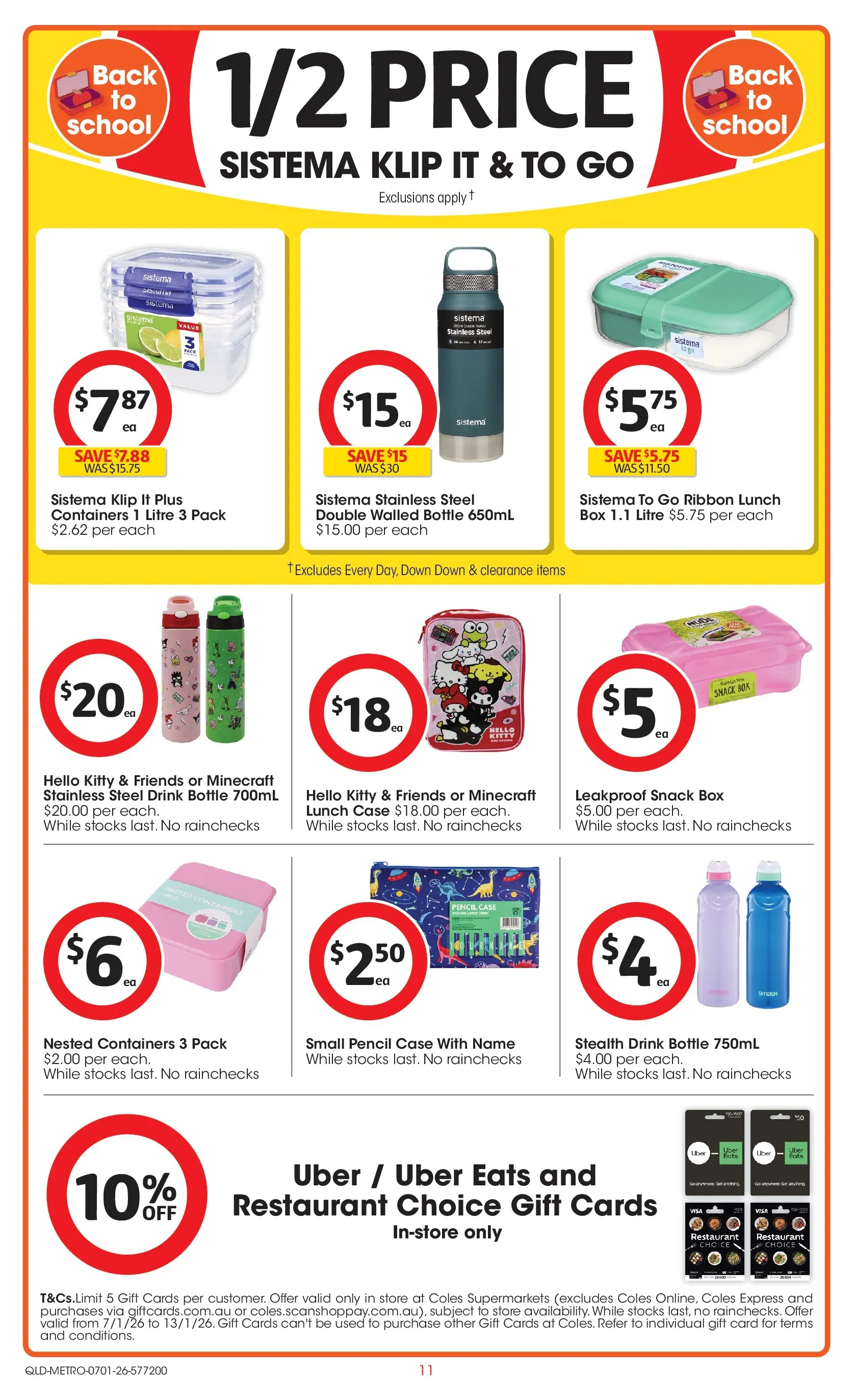 ﻿Coles catalogue valid from 13/01/2026 > Online Australia | Page: 11 | Products: Box, Case, Pencil