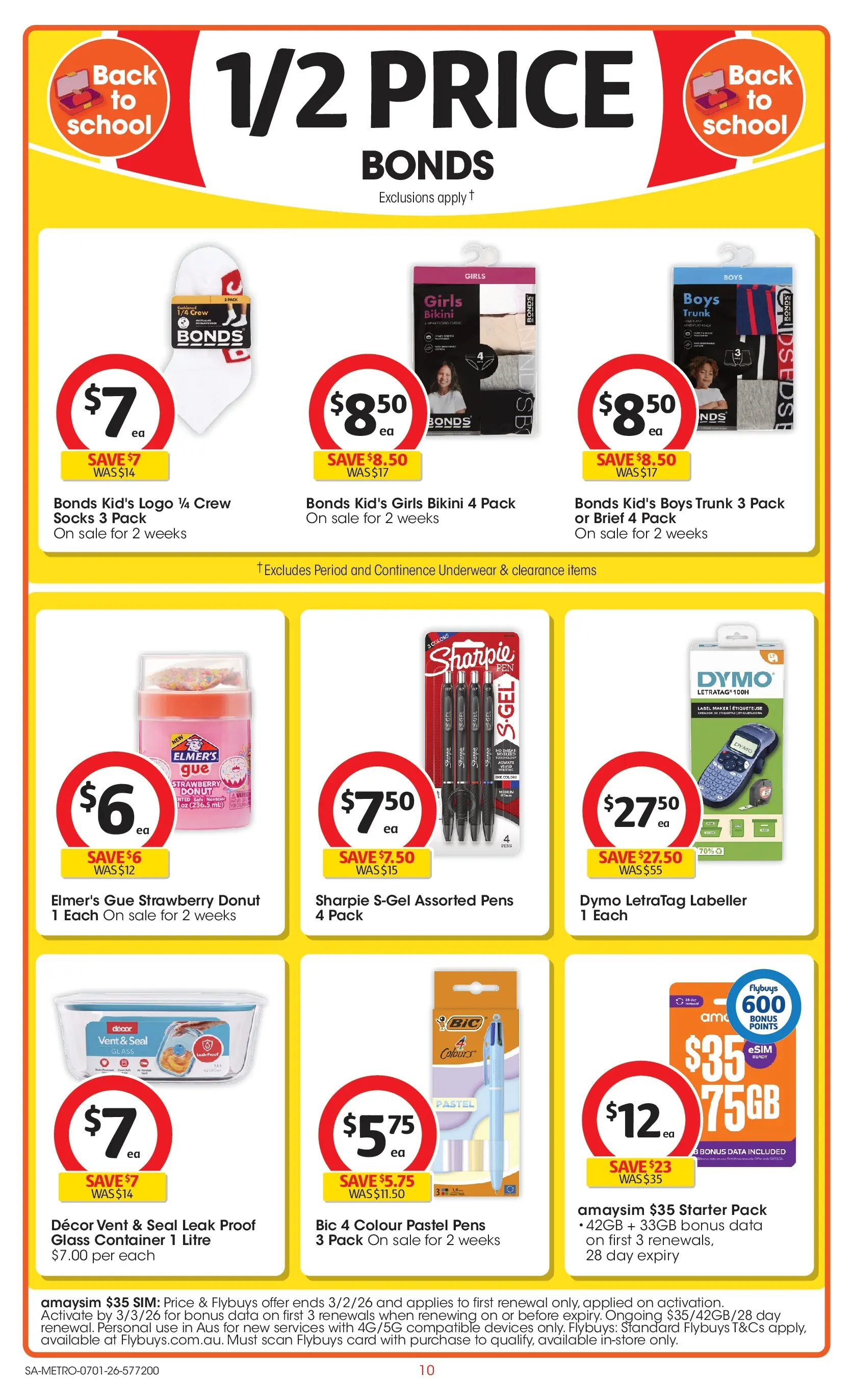 ﻿Coles catalogue valid from 07/01/2026 > Online Australia | Page: 10 | Products: Bikini, Decor, Underwear, Socks