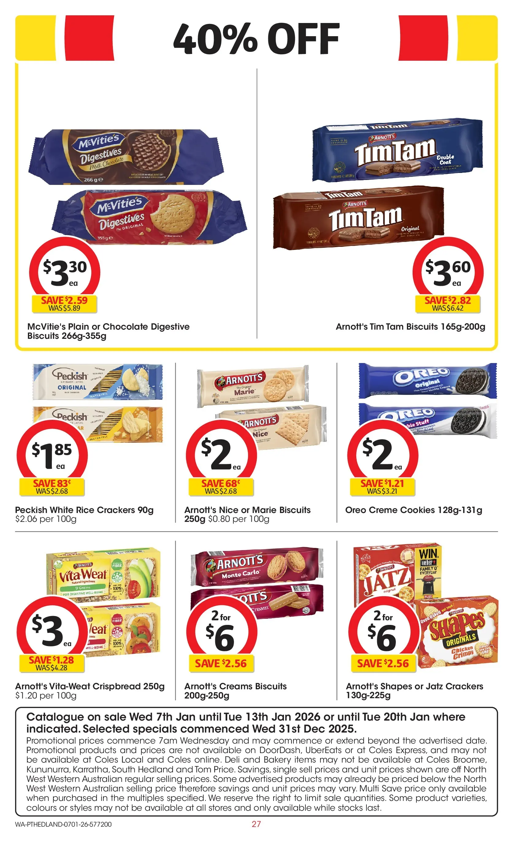 ﻿Coles catalogue valid from 07/01/2026 > Online Australia | Page: 27 | Products: Cups, Dairy, Gum, Lollies