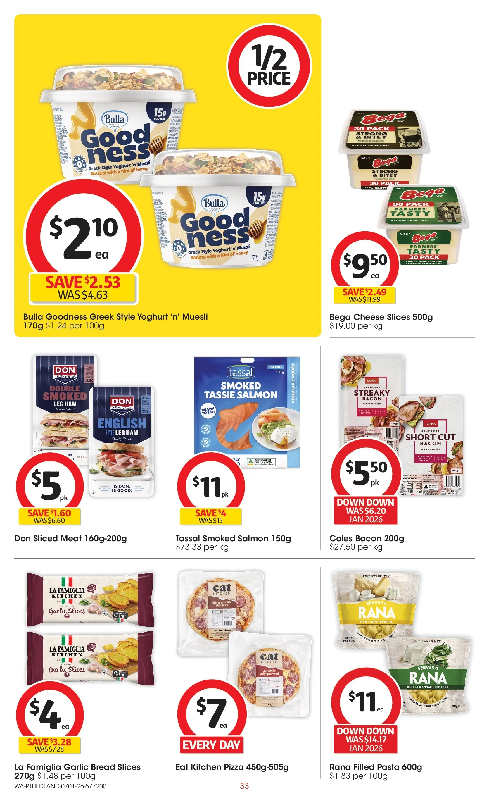 ﻿Coles catalogue valid from 07/01/2026 > Online Australia | Page: 33 | Products: Beef, Pasta, Sauce, Garlic