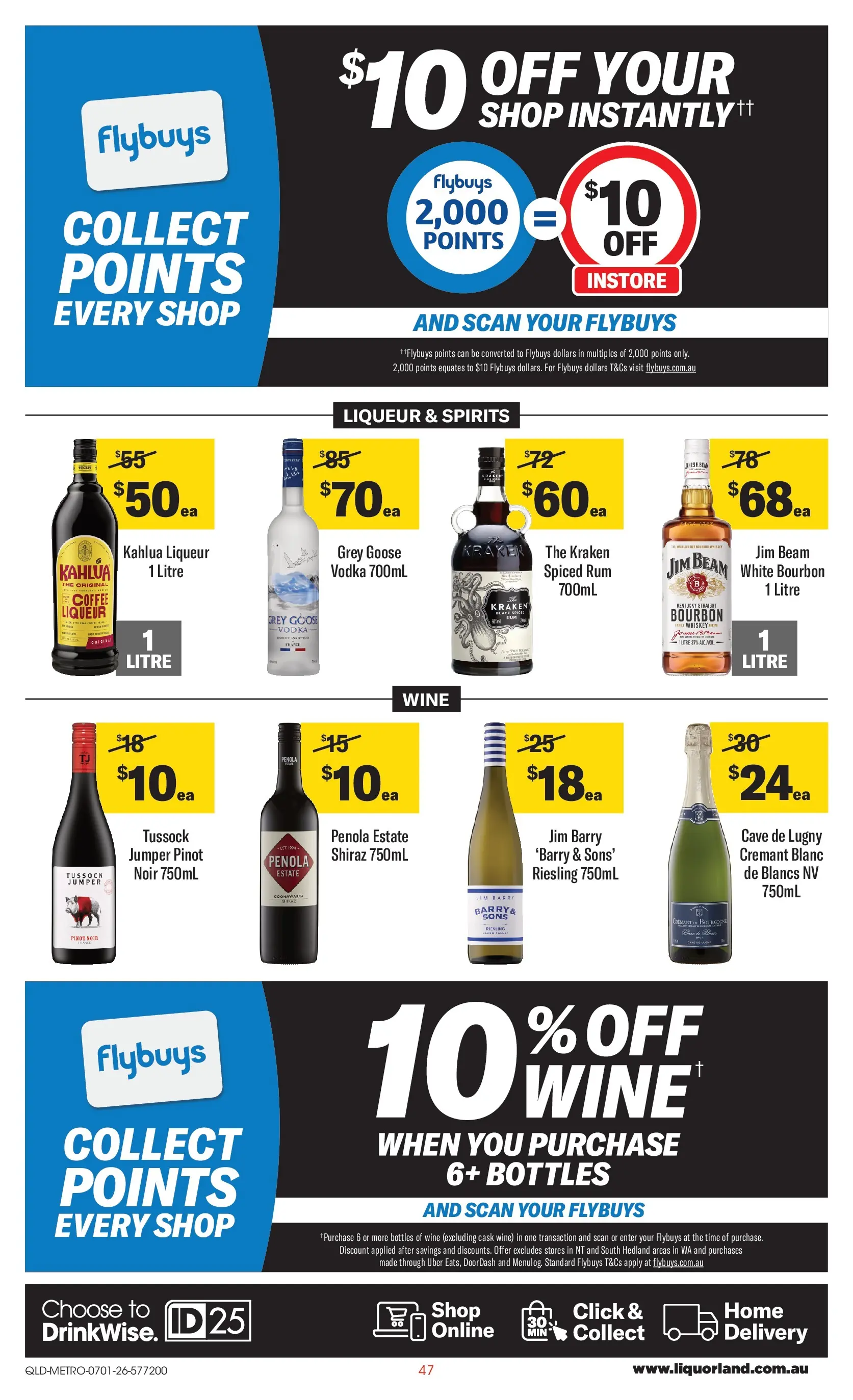 ﻿Coles catalogue valid from 13/01/2026 > Online Australia | Page: 47 | Products: Jumper, Wine, Bourbon, Rum