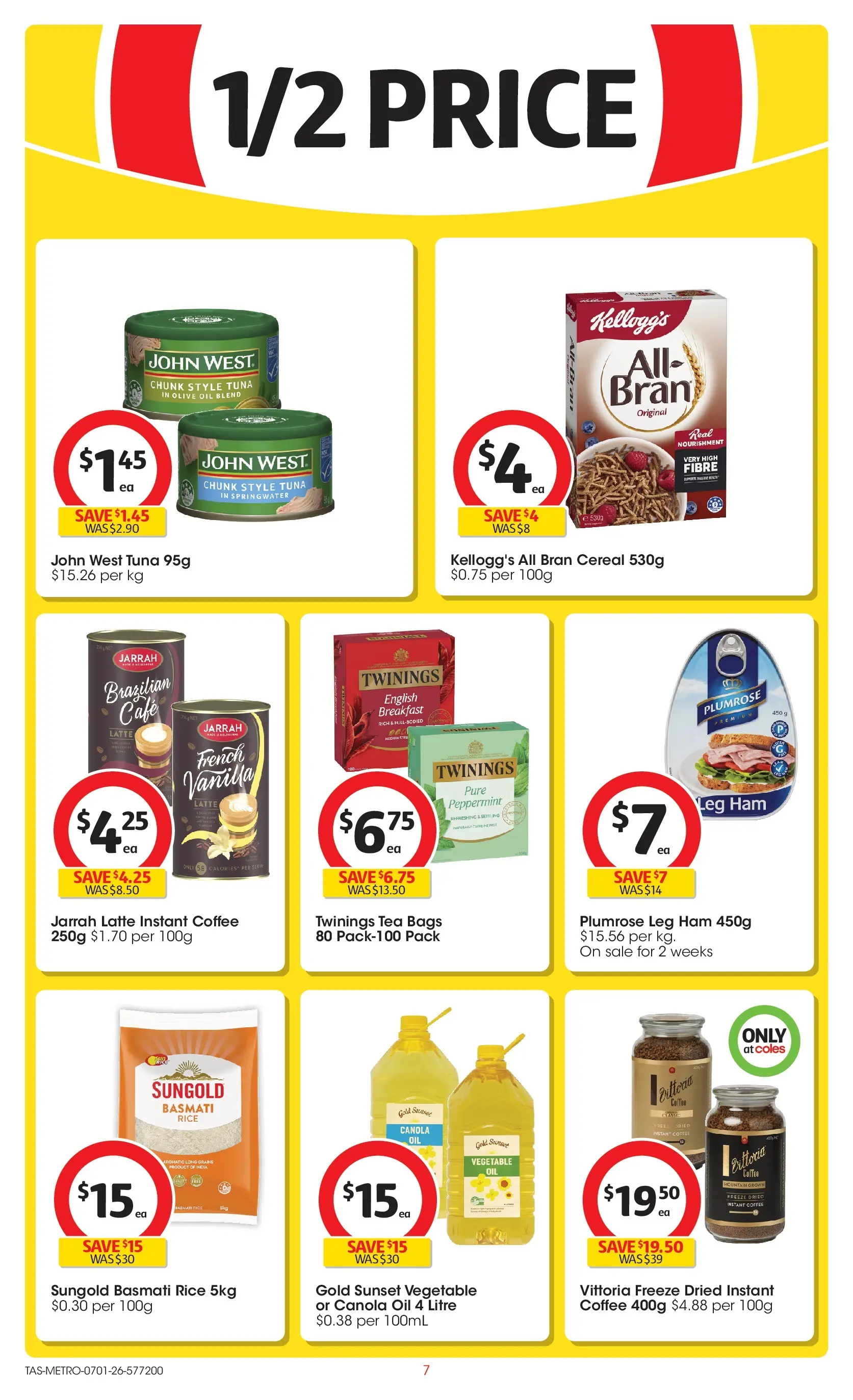 ﻿Coles catalogue valid from 07/01/2026 > Online Australia | Page: 7 | Products: Bacon, Cheese, Cream, Lemon