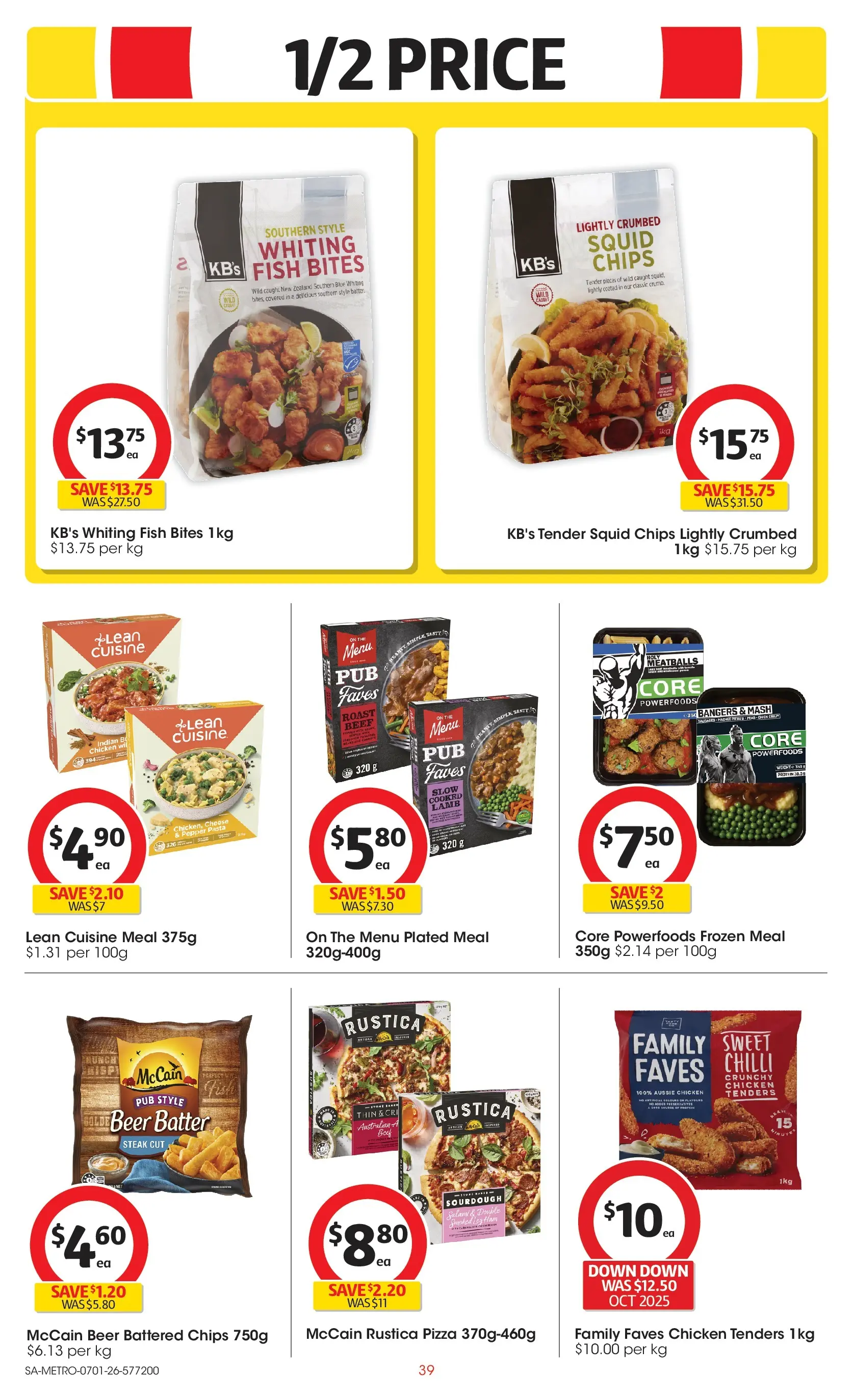 ﻿Coles catalogue valid from 07/01/2026 > Online Australia | Page: 39 | Products: Chicken, Fish, Chips, Steak