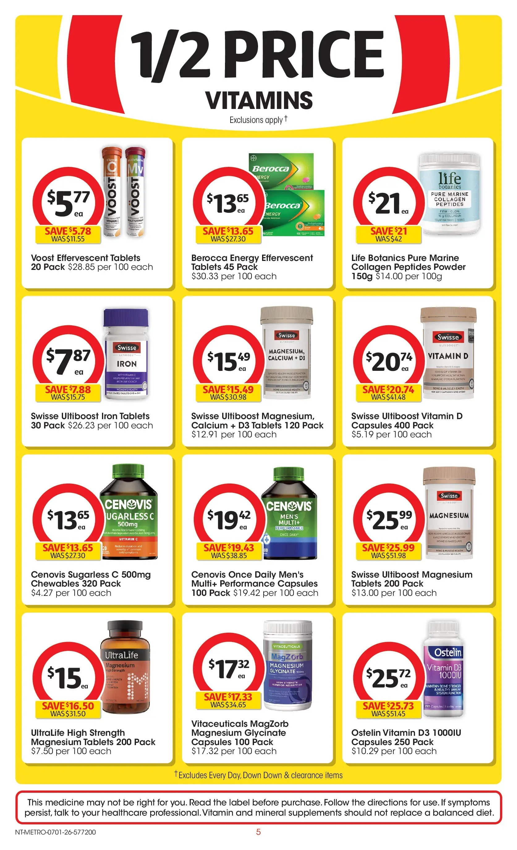 ﻿Coles catalogue valid from 07/01/2026 > Online Australia | Page: 5 | Products: Fish oil, Collagen, Tablets, Vitamin