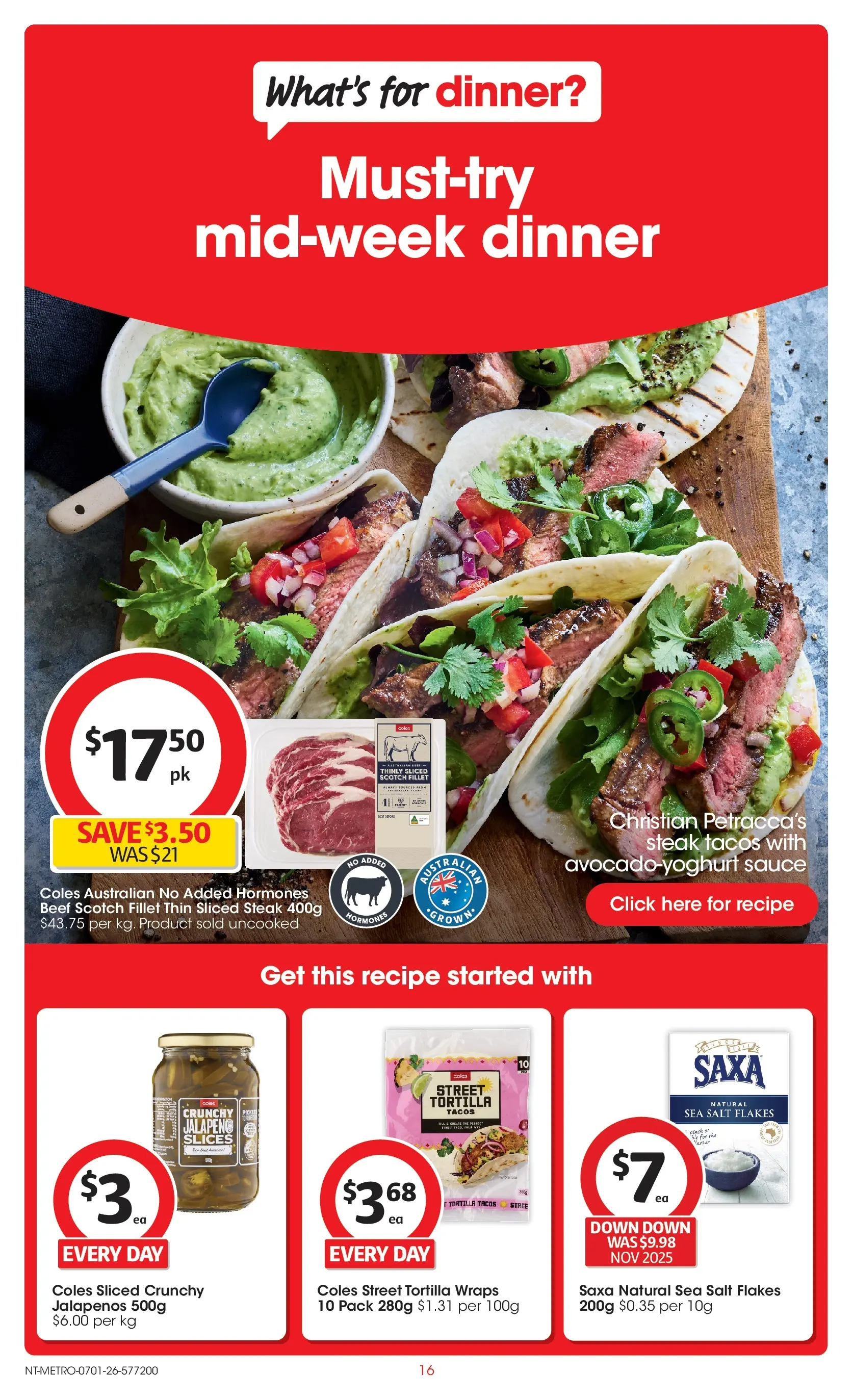 ﻿Coles catalogue valid from 07/01/2026 > Online Australia | Page: 16 | Products: Honey, Chicken, Pork, Beef