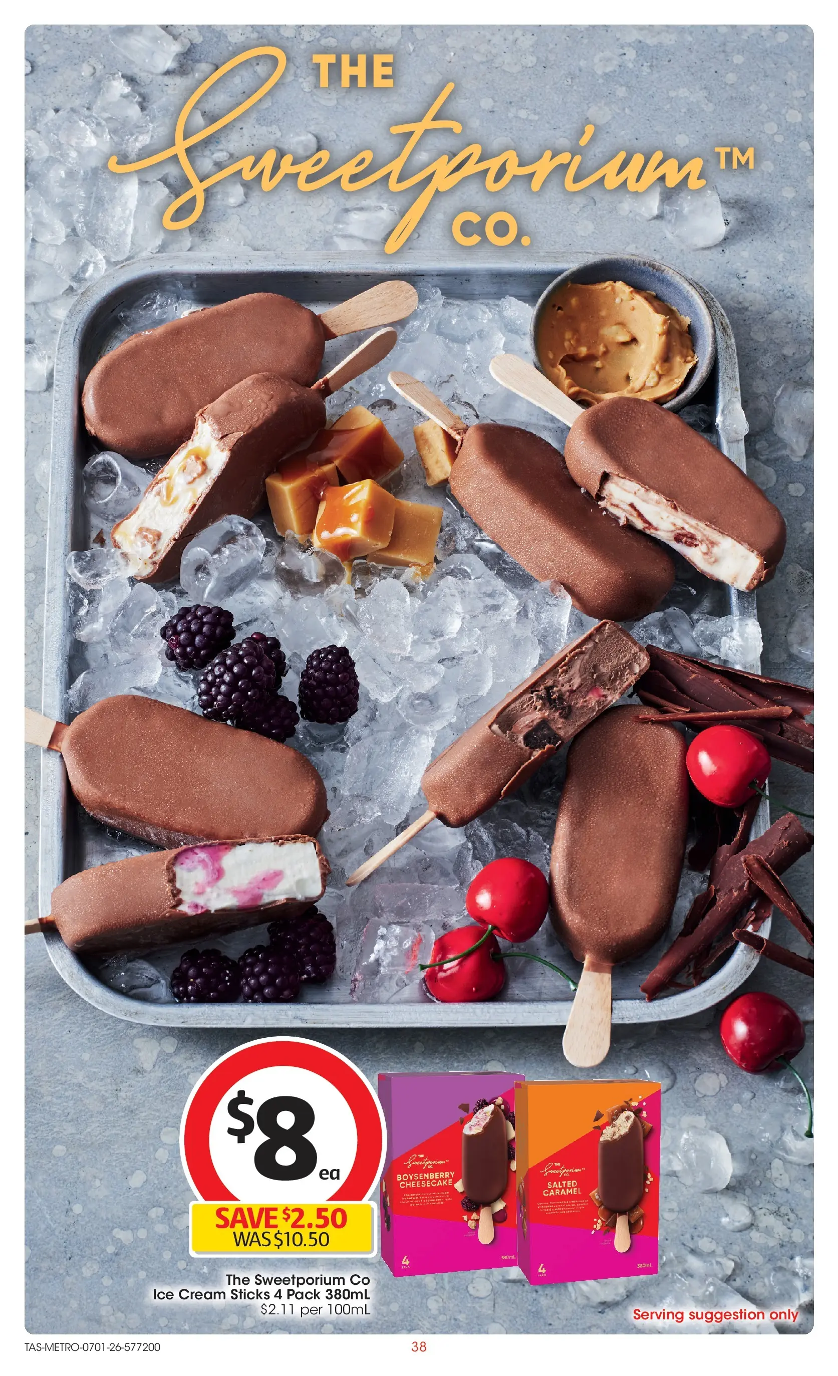﻿Coles catalogue valid from 07/01/2026 > Online Australia | Page: 38 | Products: Milk, Chocolate, Pineapple, Ice cream