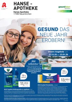 Entdecke - Hanse-Apotheke ab 28.12.2025 gültig