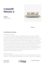 Cinna CANAP&Eacute; PRADO 2 - au 31.01.2026