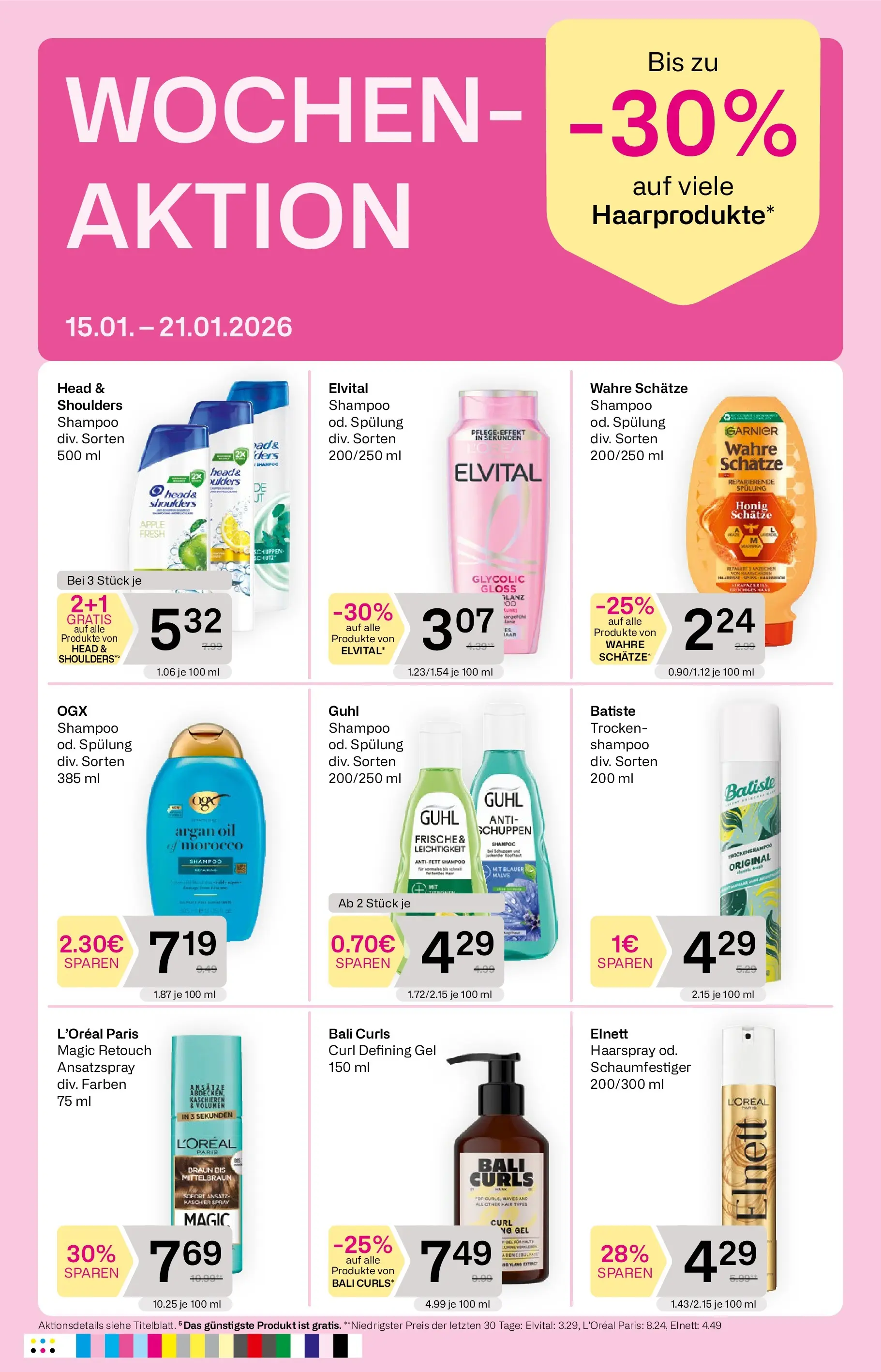 Bipa Flugblatt von 08.01.2026 - Aktuelle Angebote | Seite: 7 | Produkte: Apple, Shampoo, Spülung, Haarspray