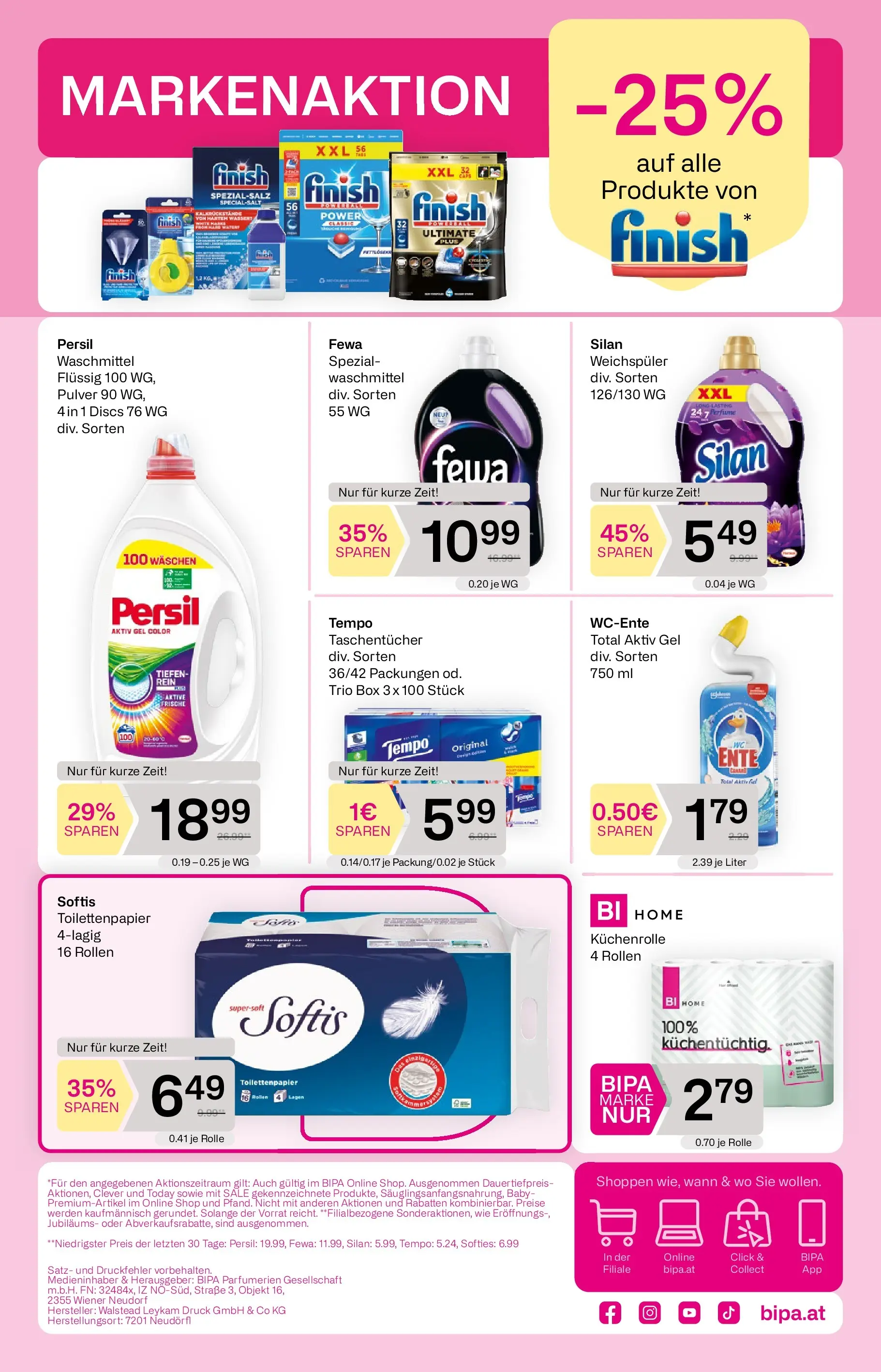 Bipa Flugblatt von 08.01.2026 - Aktuelle Angebote | Seite: 10 | Produkte: Box, Weichspüler, Waschmittel