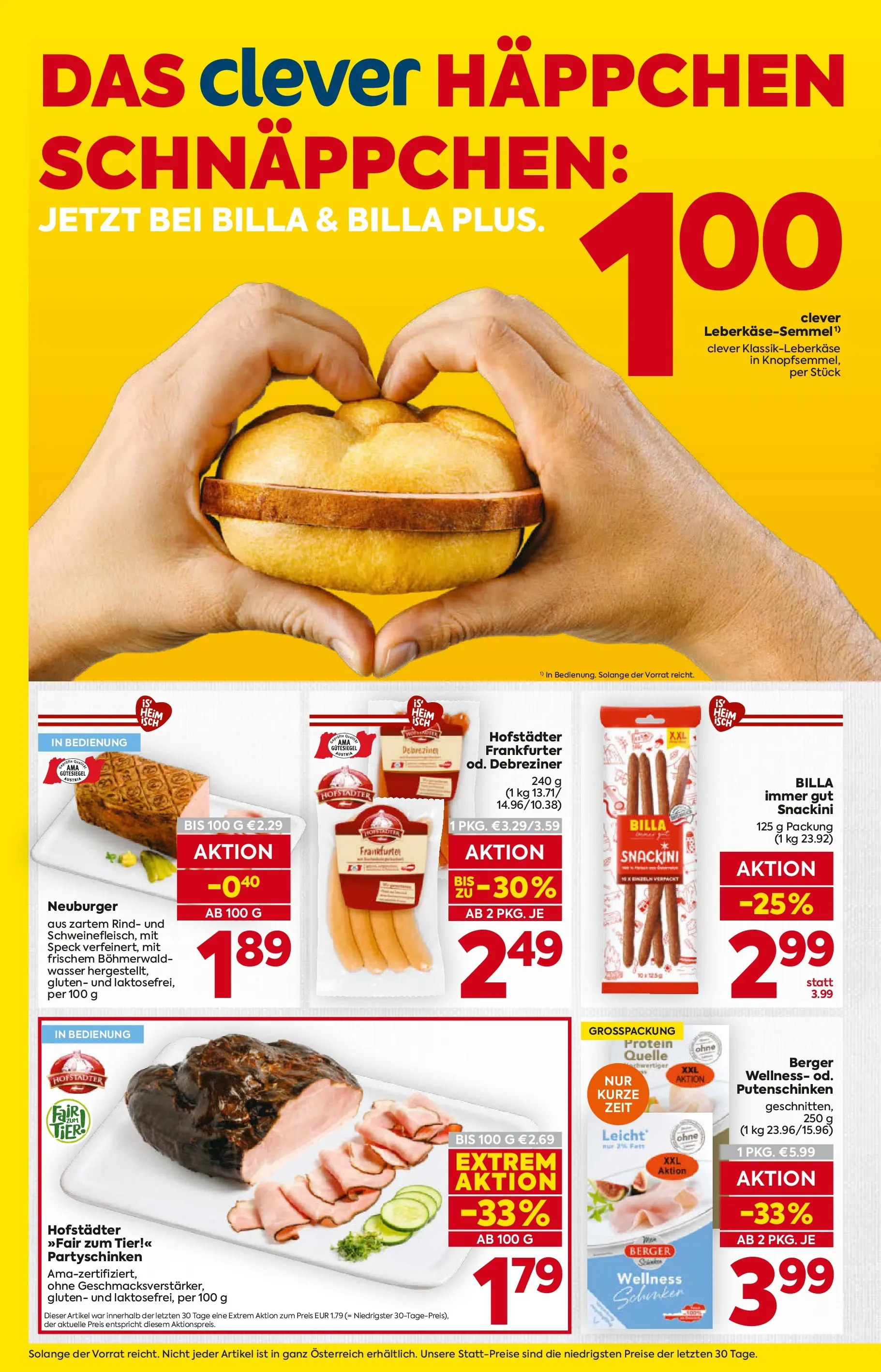 Billa Flugblatt - Moedling, Scheibbs, Schwadorf ab 08.01.2026 - Angebote, Prospekt | Seite: 10 | Produkte: Wasser, Schinken