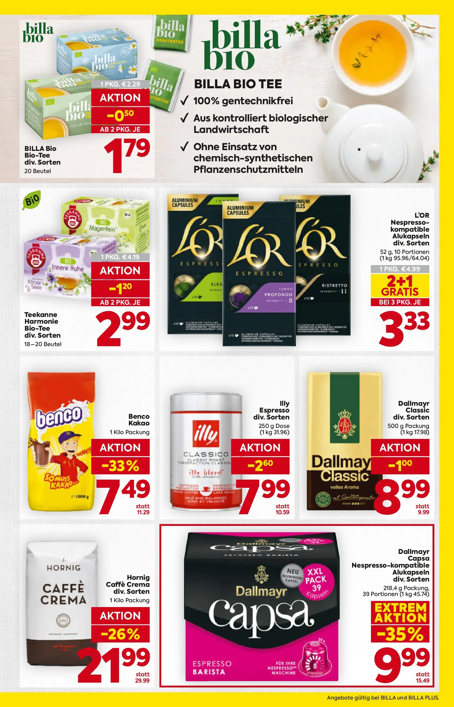 Billa Flugblatt - Moedling, Scheibbs, Schwadorf ab 08.01.2026 - Angebote, Prospekt | Seite: 15 | Produkte: Tee