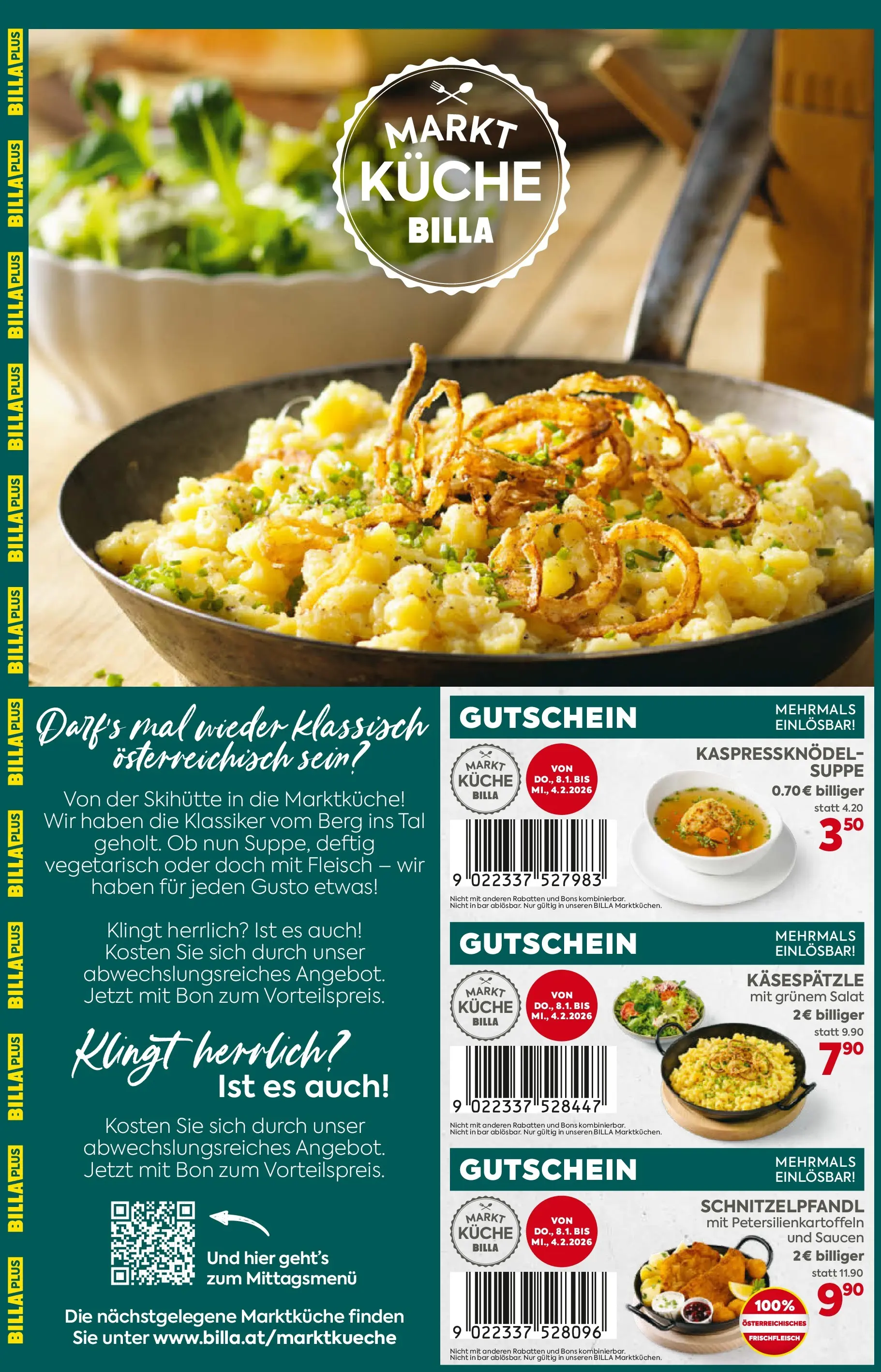 Billa 2Go Bons ab 08.01.2026 - Angebote, Prospekt | Seite: 4 | Produkte: Salat