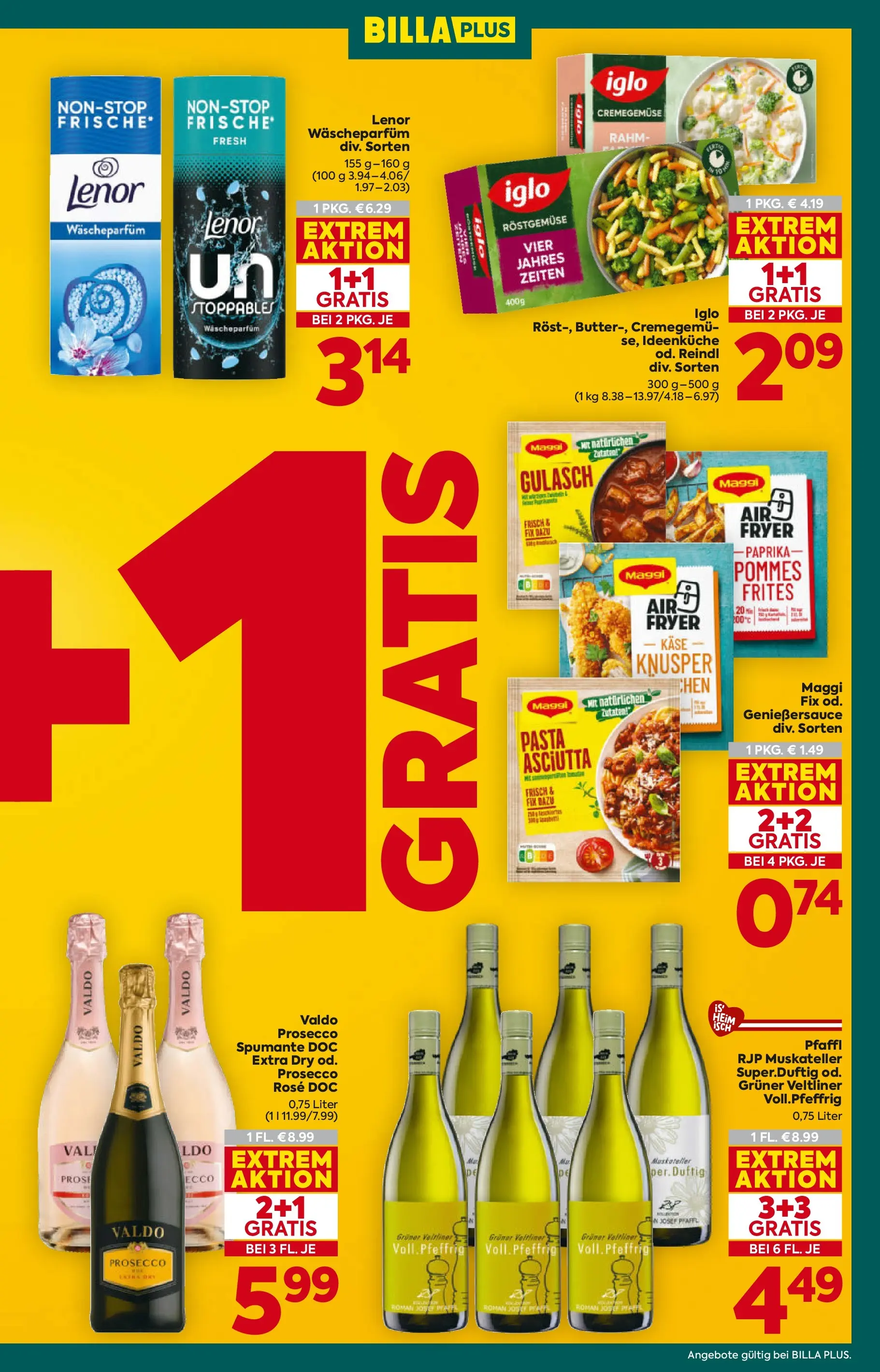 Billa Plus Flugblatt - Wien von 08.01.2026 - Aktuelle Angebote | Seite: 7 | Produkte: Pasta, Käse