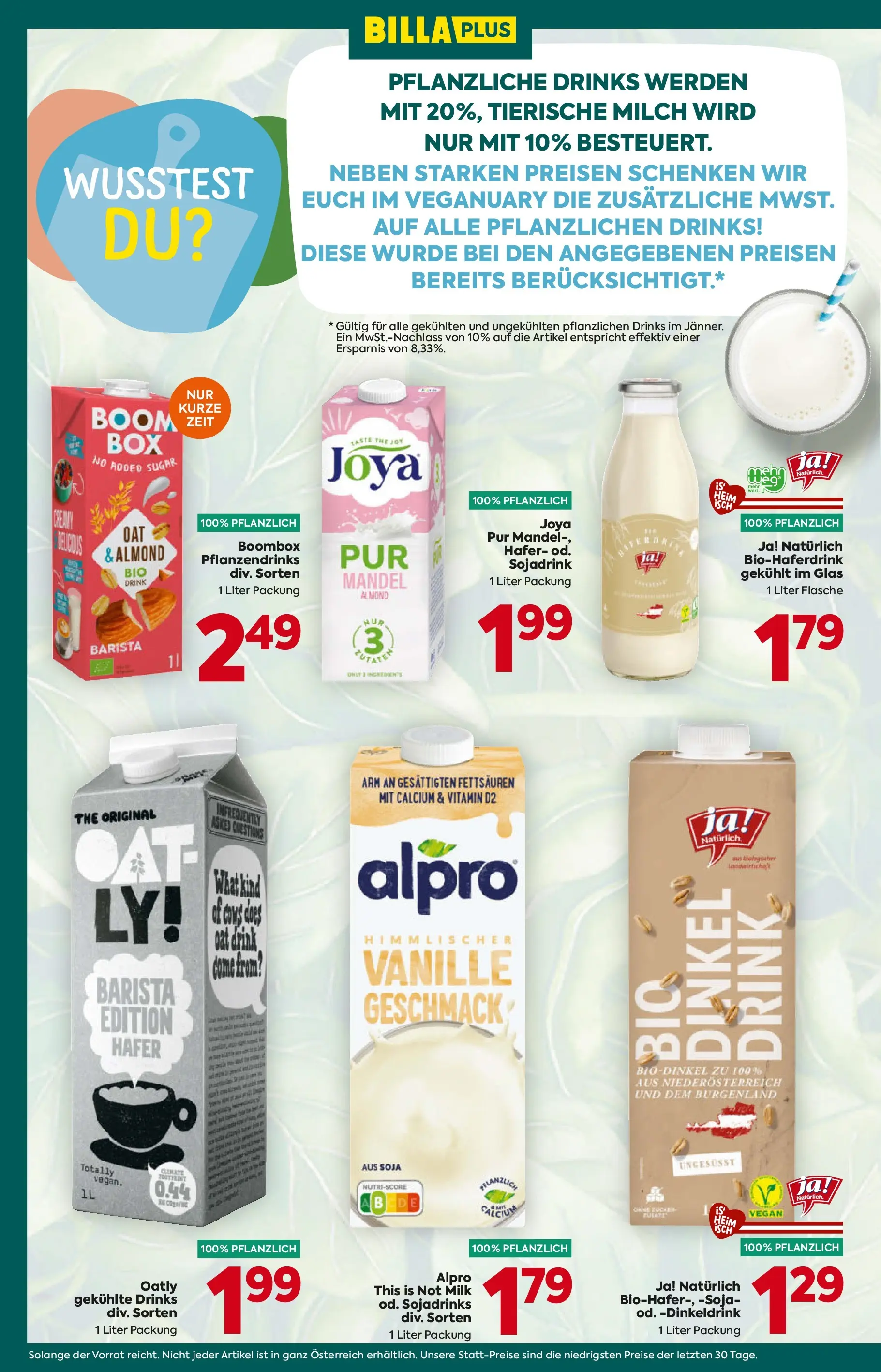 Billa Plus Flugblatt - Wien von 08.01.2026 - Aktuelle Angebote | Seite: 8 | Produkte: Milch