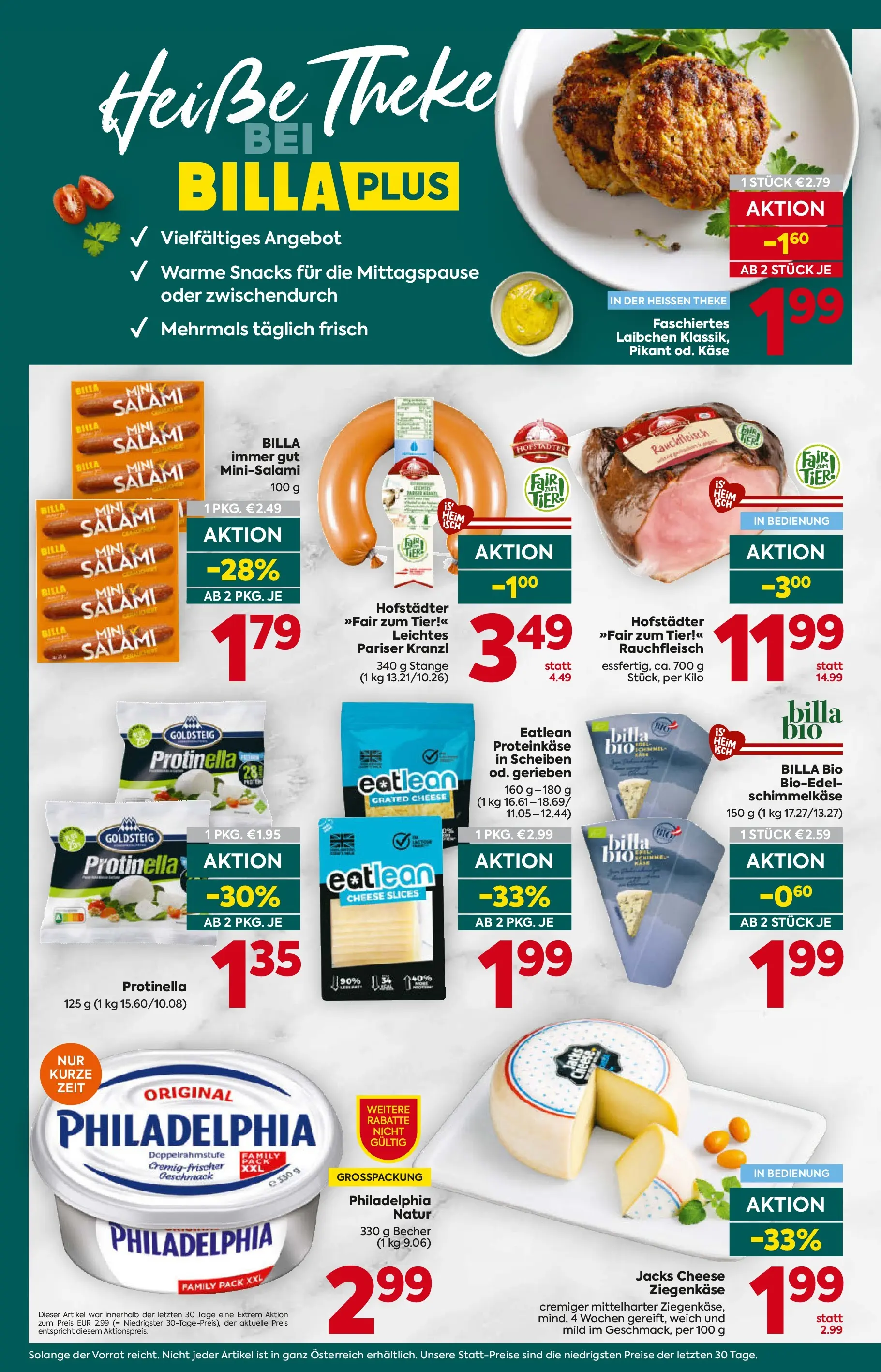 Billa Plus Flugblatt - Wien von 08.01.2026 - Aktuelle Angebote | Seite: 12 | Produkte: Käse, Salami