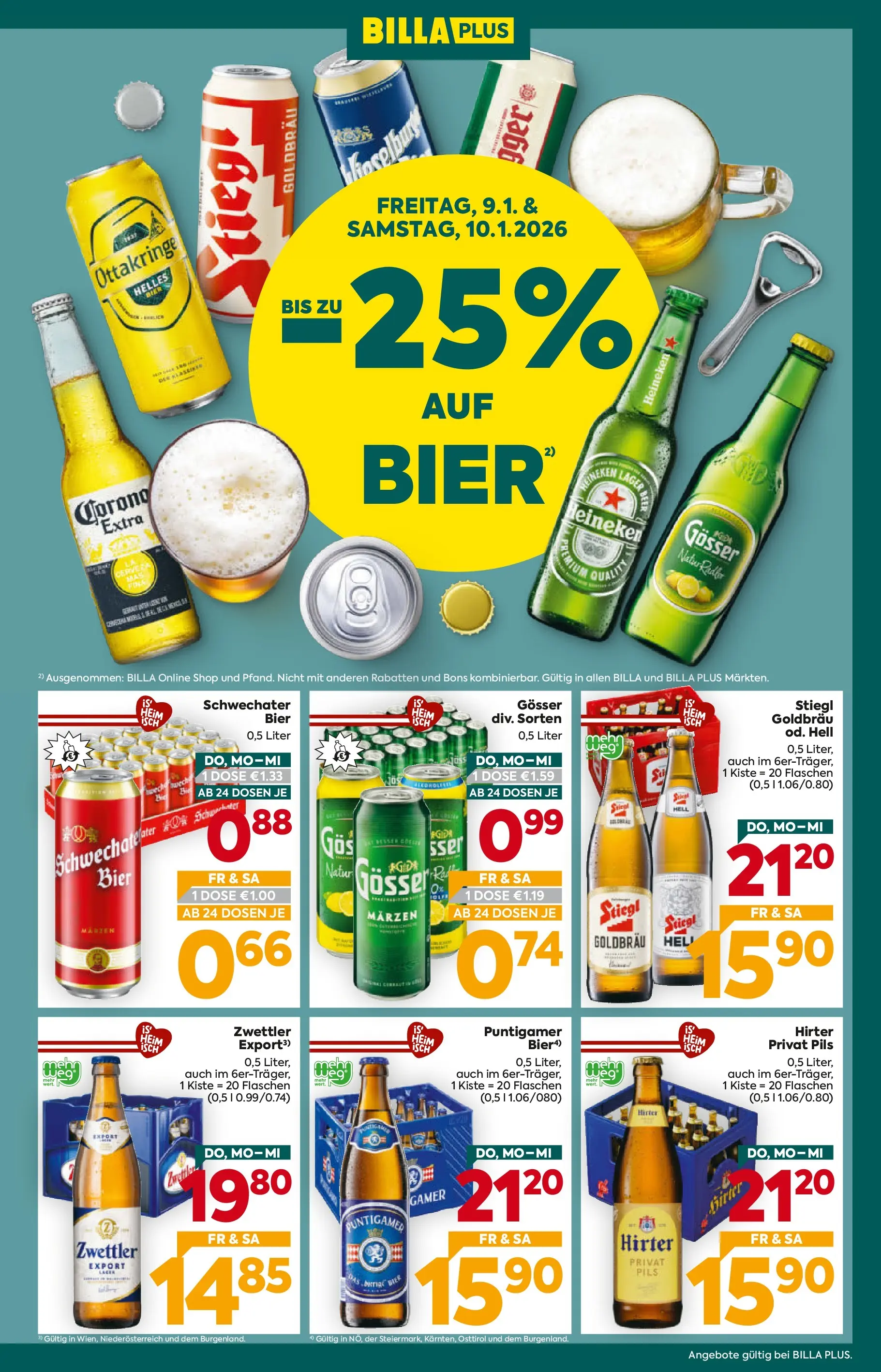 Billa Plus Flugblatt - Niederösterreich von 08.01.2026 - Aktuelle Angebote | Seite: 3 | Produkte: Radio, Bier